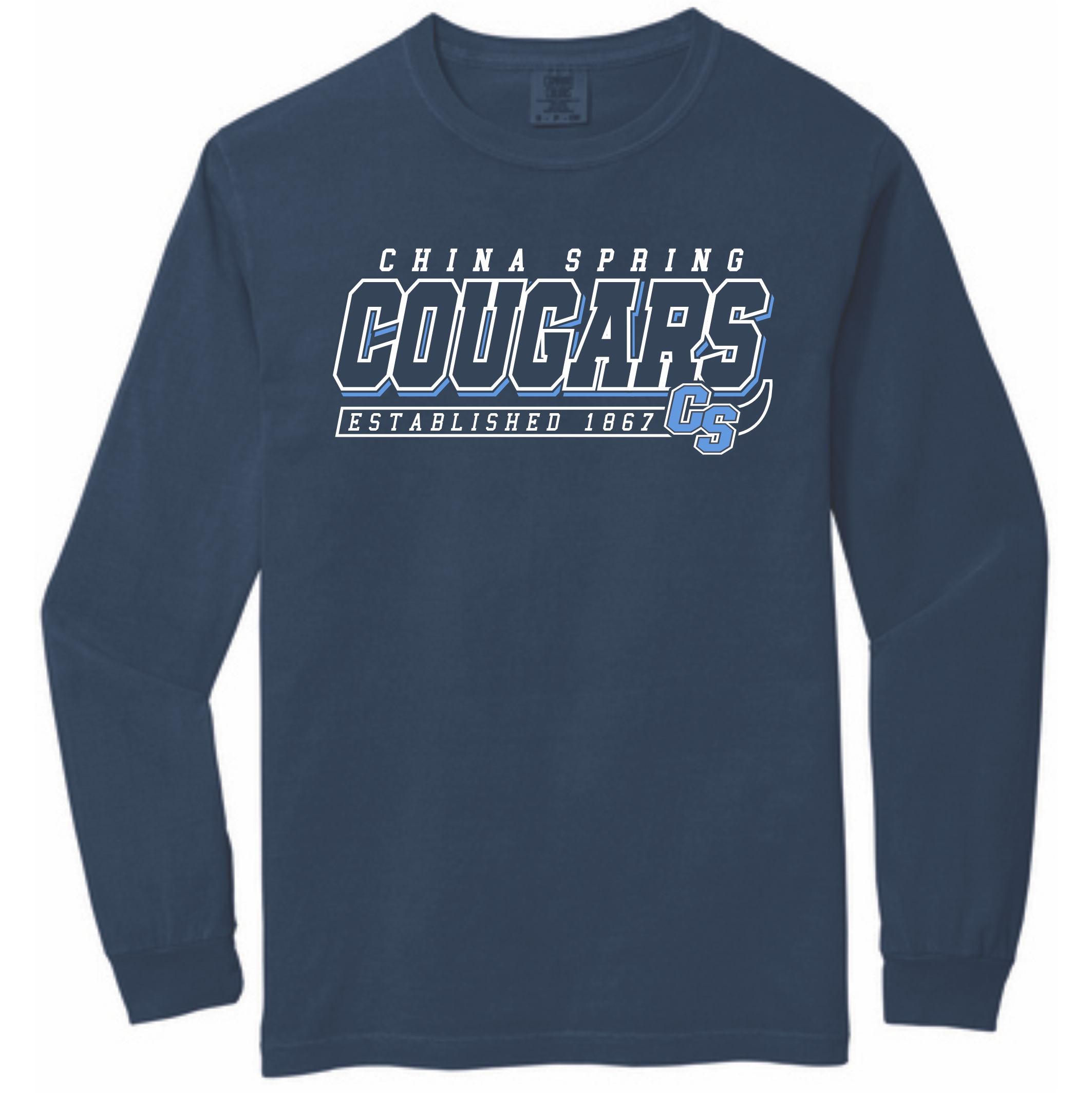 CS BLUES CHRISTMAS FUNDRAISER - SPIRIT SHIRT - LONG SLEEVE