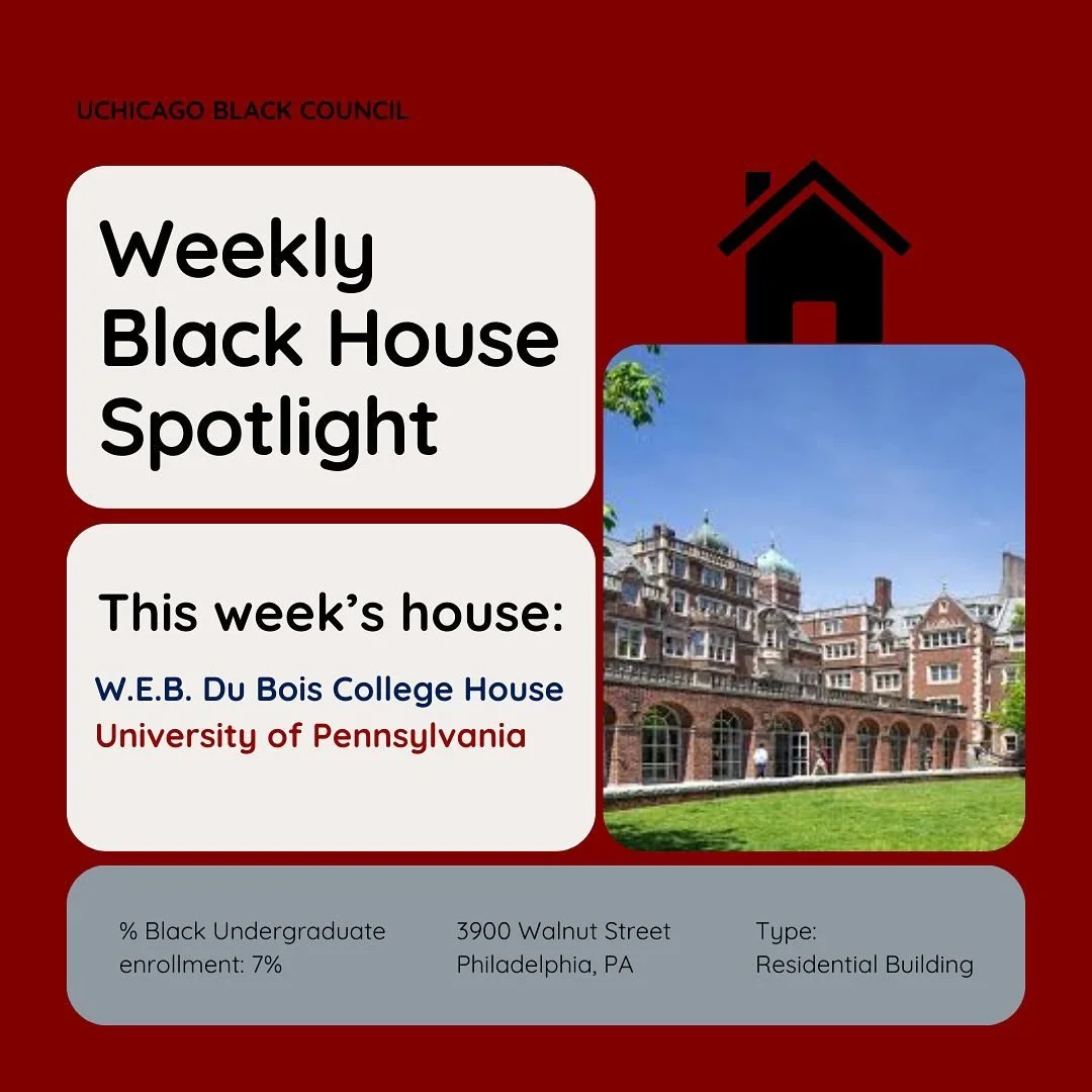 This week&rsquo;s Black House Spotlight&hellip; The University of Pennsylvania&rsquo;s W.E.B. Du Bois College House! We look to Du Bois as inspiration and a beacon of Black belonging on college campuses.