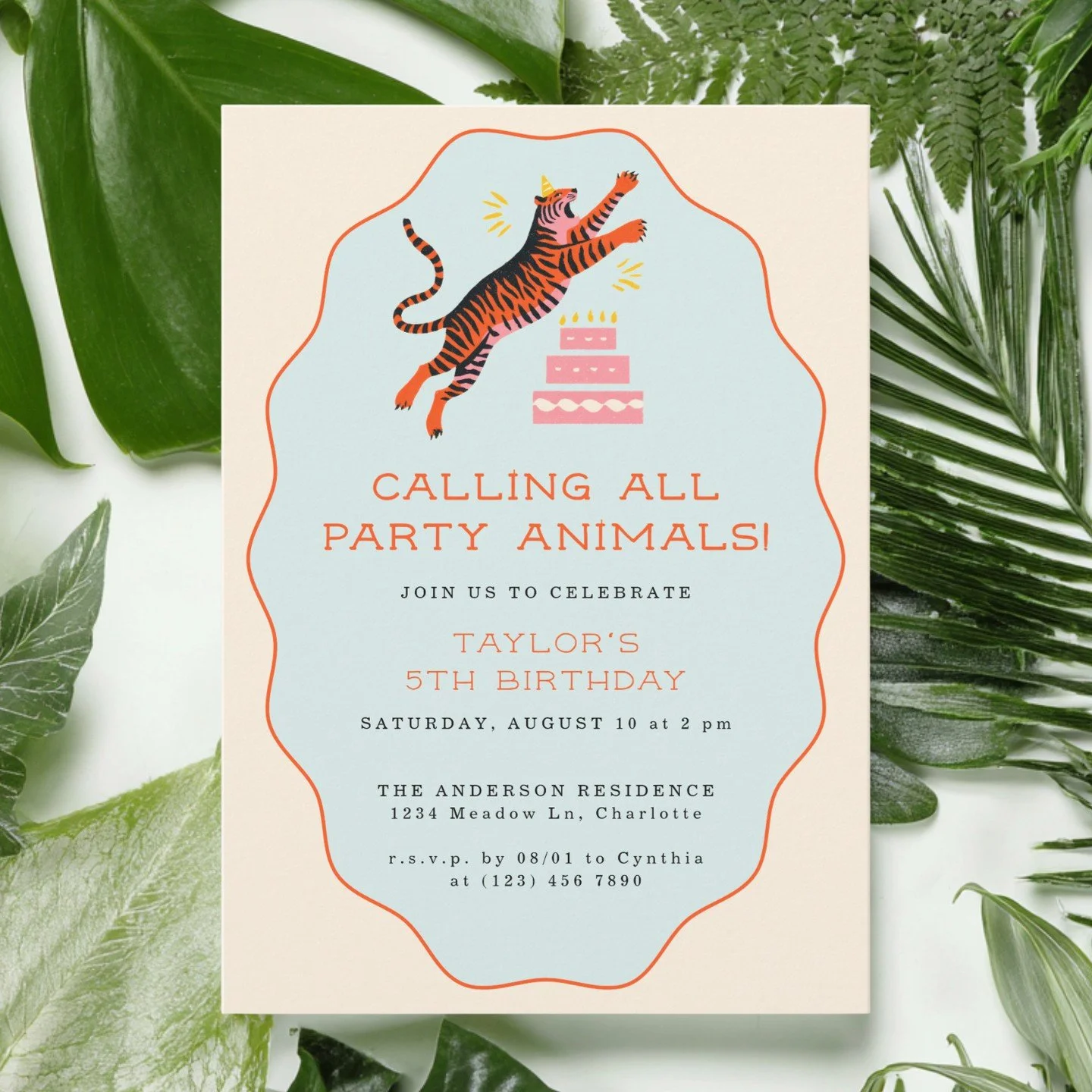 🐯 Calling all Party Animals with this fun and colorful collection of birthday party items - from invitations to stickers and party favor tags, we've got you covered! 🥳