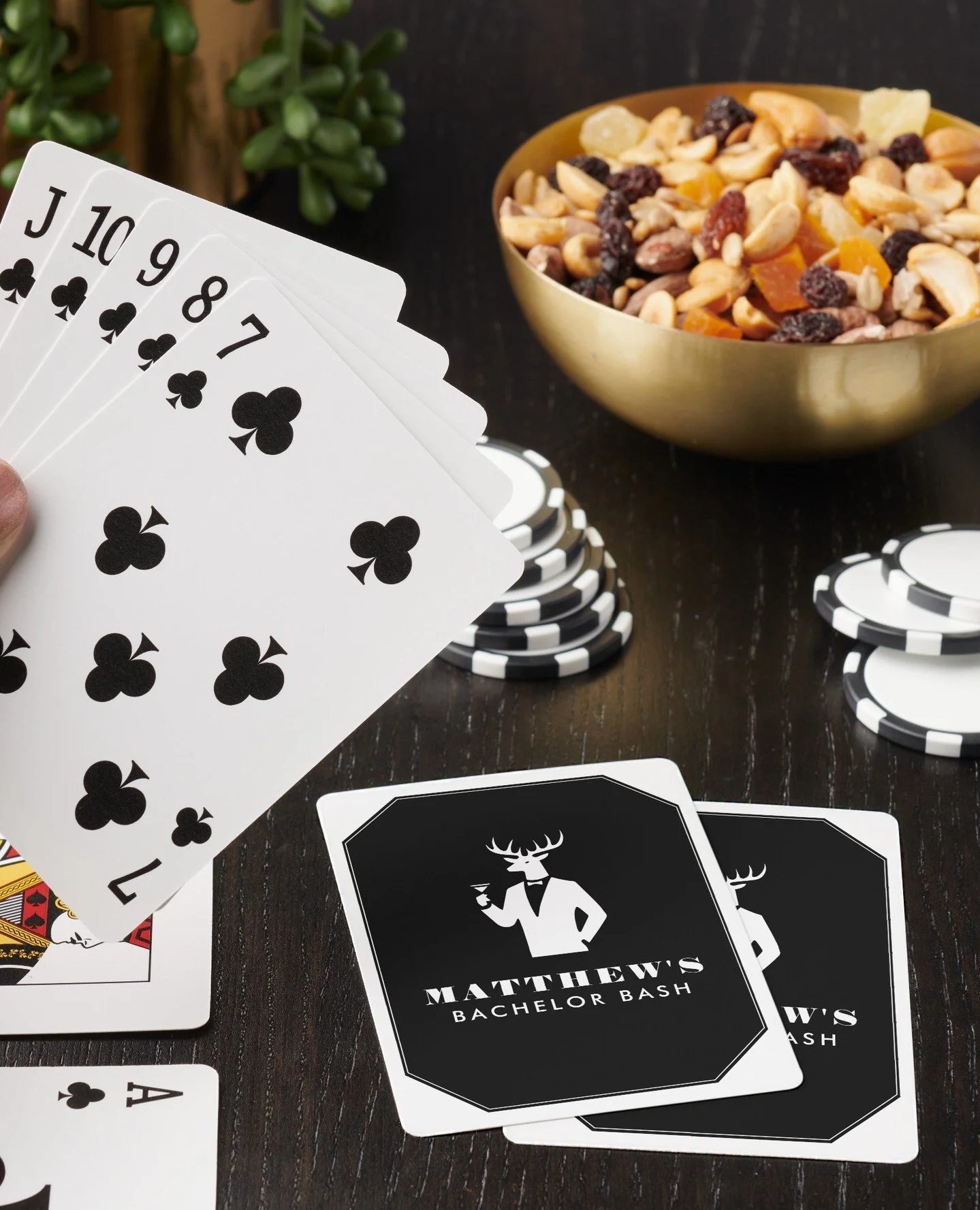 &spades;️ Personalized playing cards are a great addition for a bachelor's night - or any other celebration! Find this design via the link in my bio and customize away!