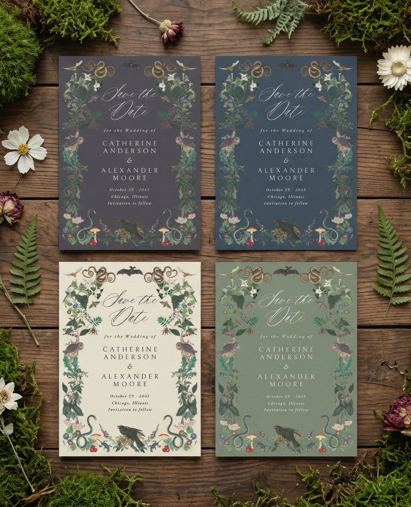 For all you fall couples: It&rsquo;s officially Save the Date season! 🎃✨ ⁠
Whether you're going for moody Victorian vibes or a classic autumn aesthetic, our customizable designs have you covered. ⁠
🍁 Shop the link in our bio to start editing! ⁠
⁠
#