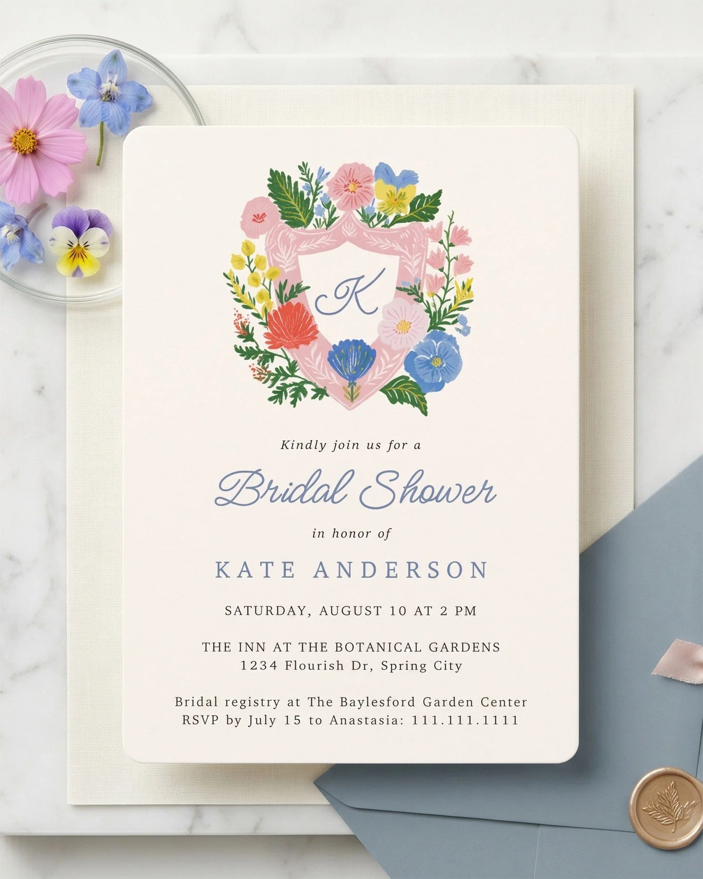 Just finished a new invitation template for my @zazzle store!⁠
⁠
Perfect for a lively summer bridal shower, sunny backyard wedding shower, summer birthday party, or festive outdoor brunch, this modern design features a bold, joyful color palette and 