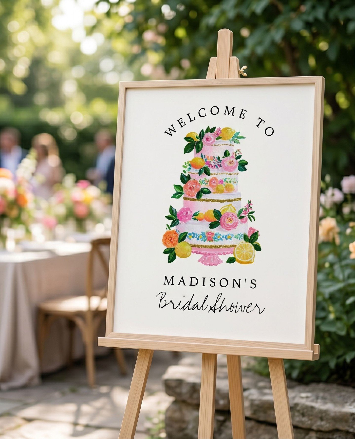 🍋 Personalize it, print it, frame it and get ready to celebrate the spouse-to-be!⁠
⁠
This wedding shower welcome sign has a fully customizable text template so you can use it for any other occasion too! ⁠
⁠
⁠
#bridalshower #weddingseason #summerwedd