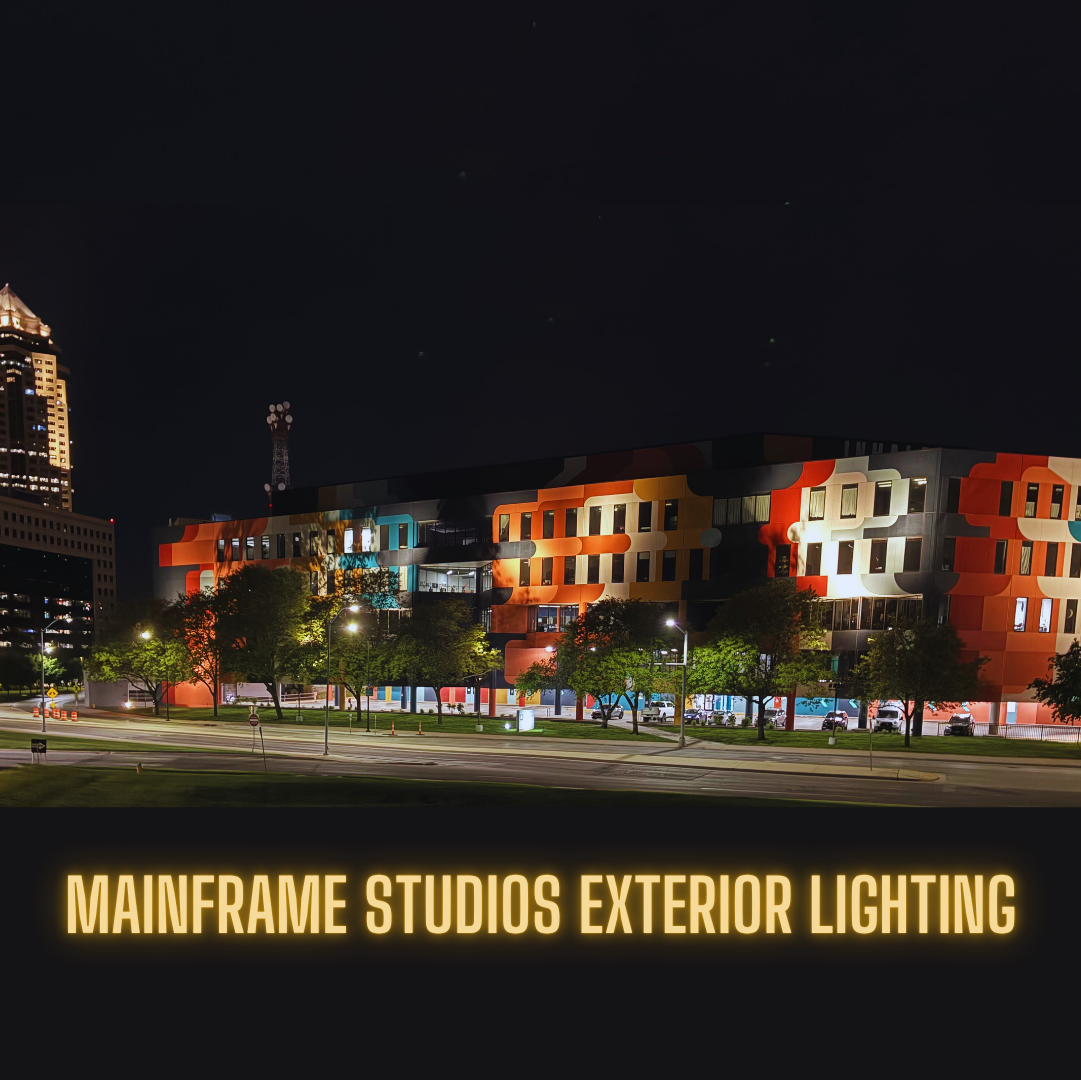 Mainframe Studios Exterior Lighting Project Completed 