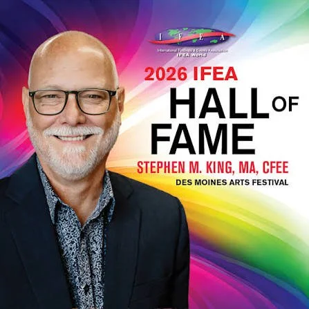 Des Moines Arts Festival Executive Director Stephen King inducted into the IFEA Hall of Fame