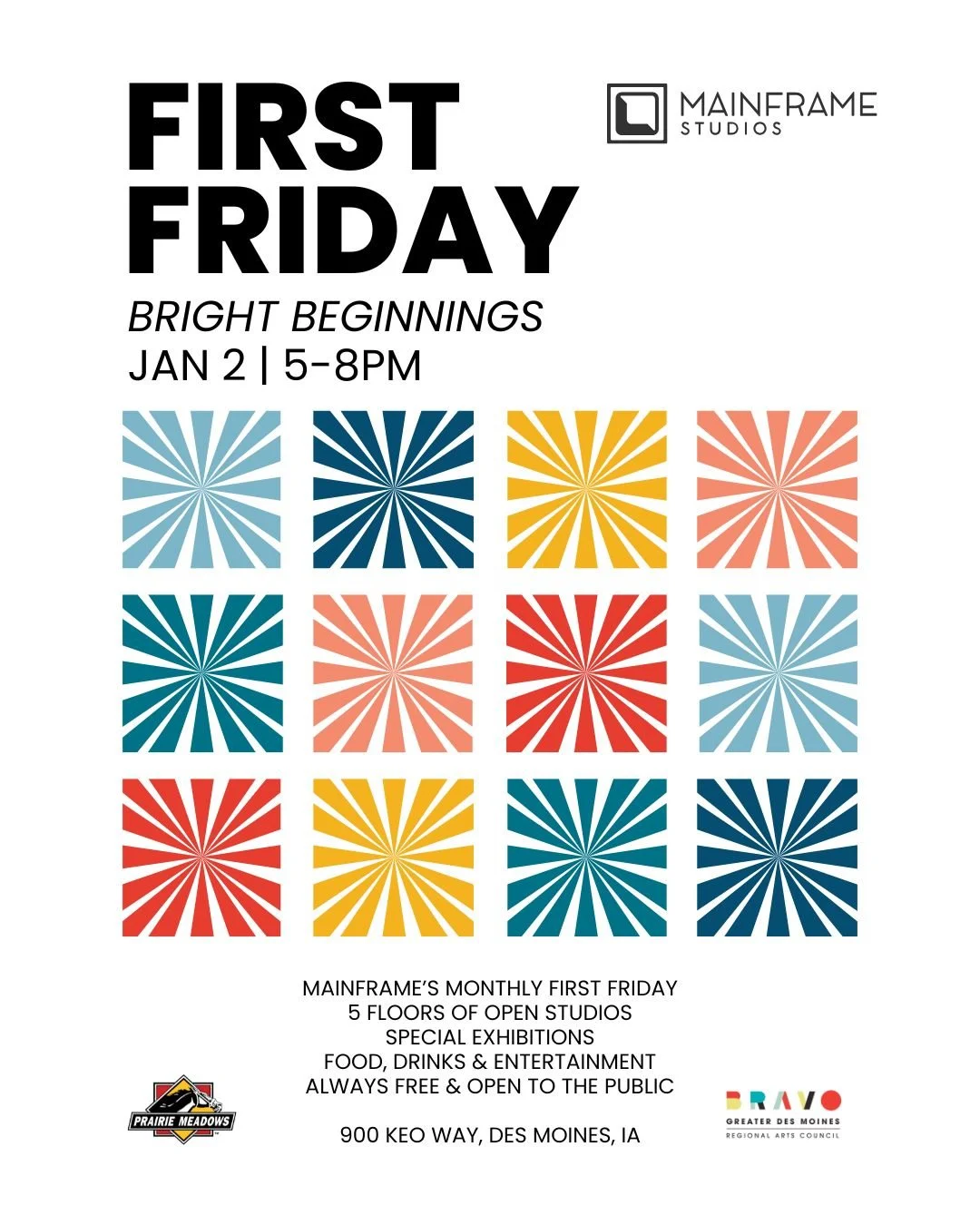 January First Friday promotional poster