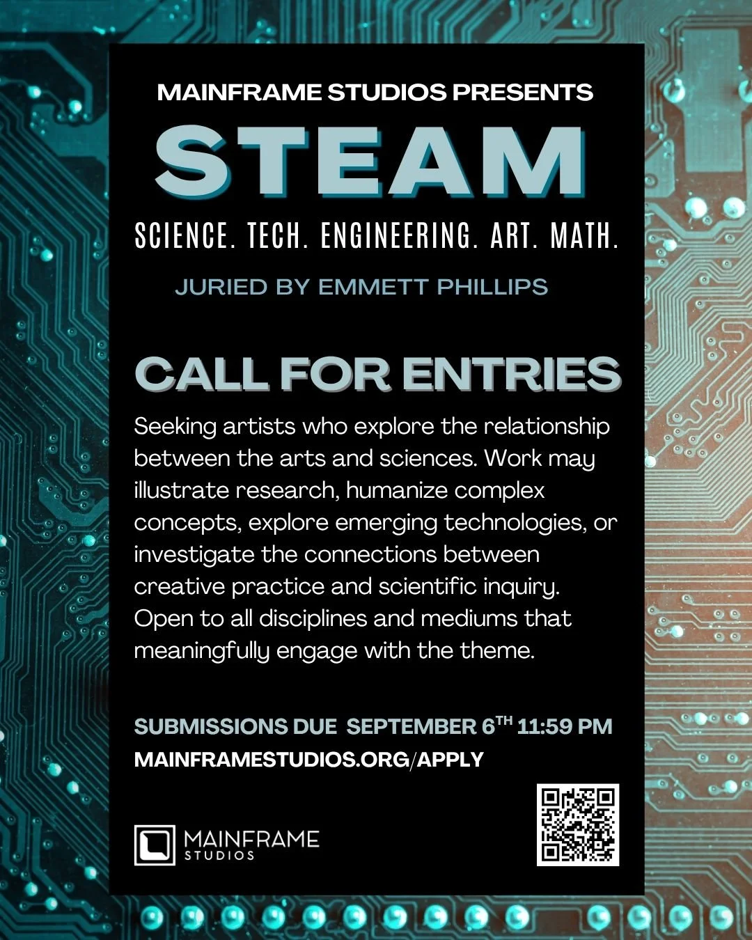 STEAM OPEN CALL FOR ENTRIES