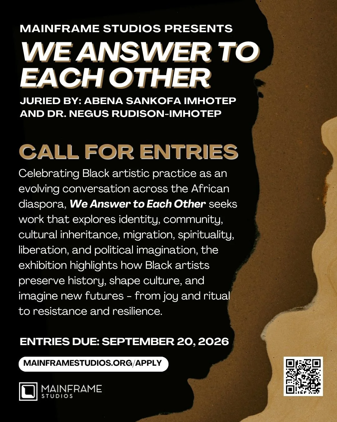 WE ANSWER TO EACH OTHER Open Call