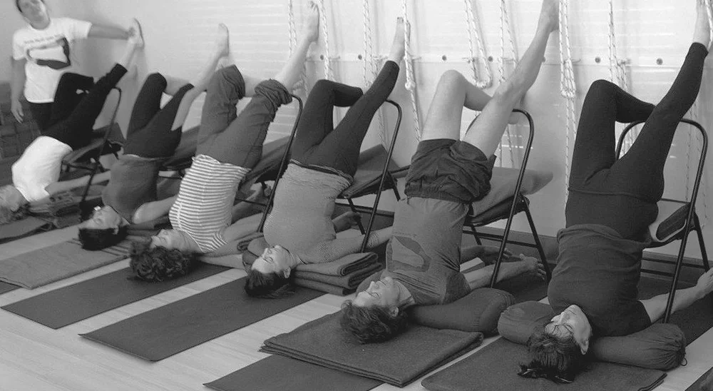Supported headstand using a chair — Iyengar yoga at North Perth Yoga Room