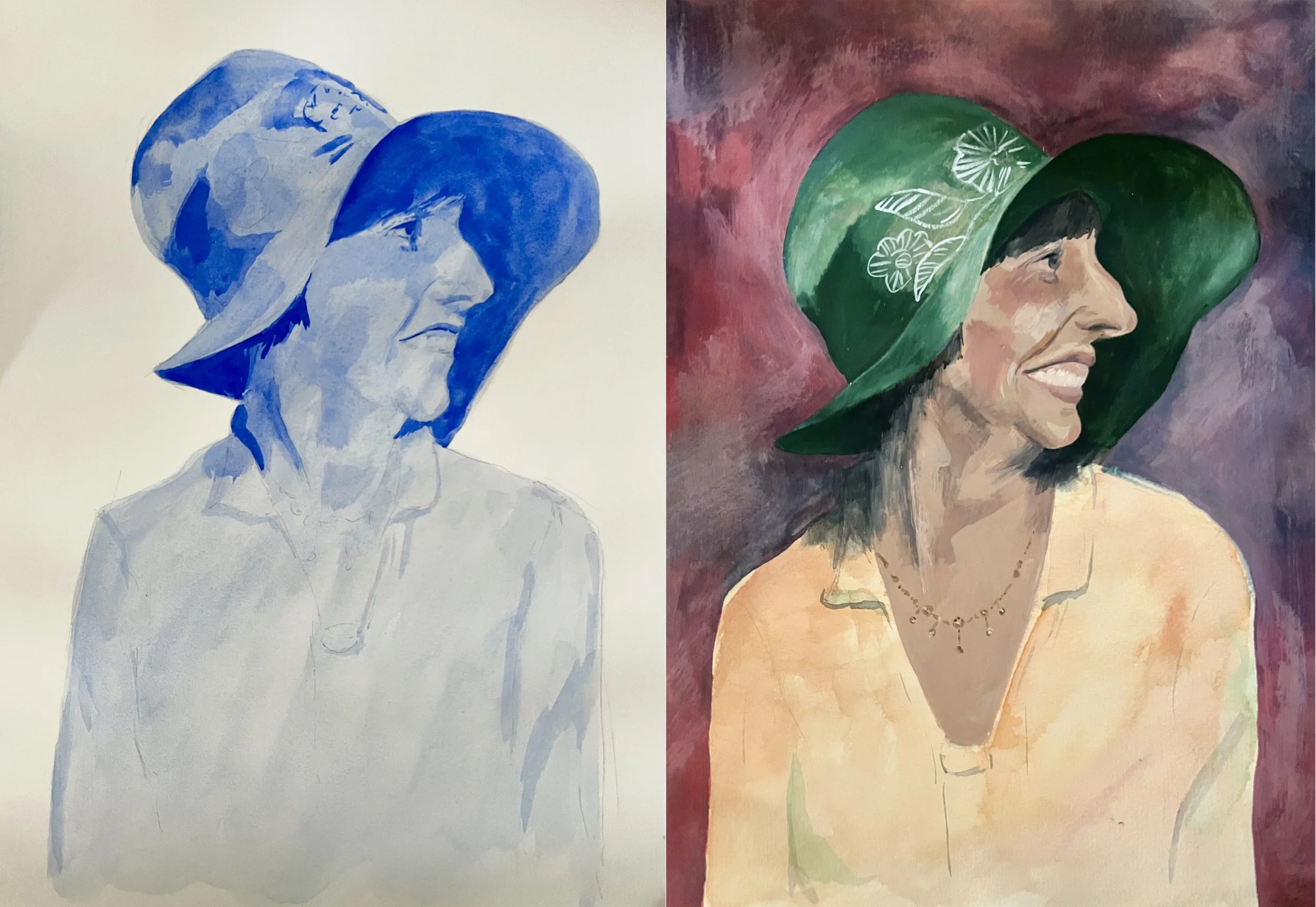 gouache on paper