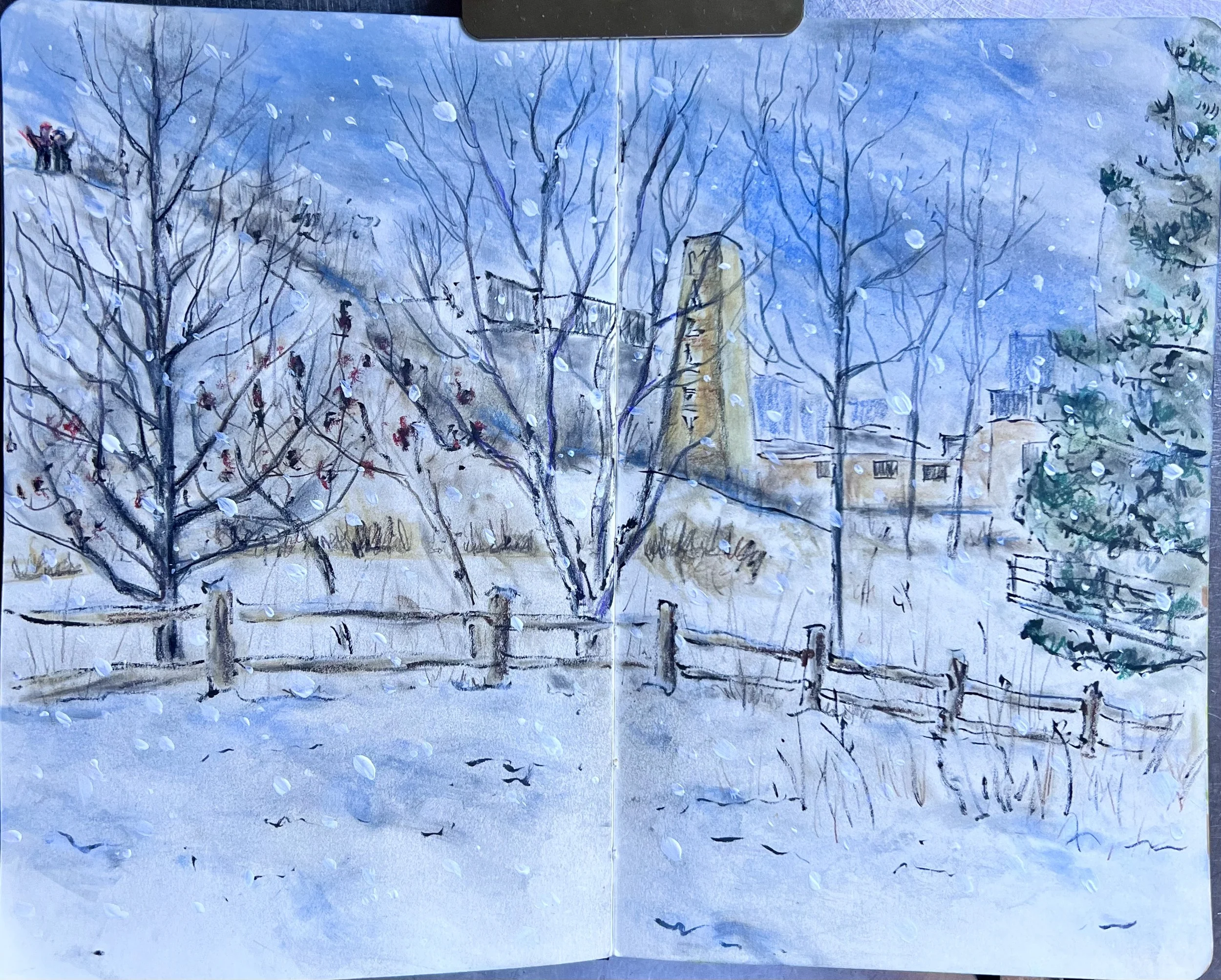 mixed media on paper