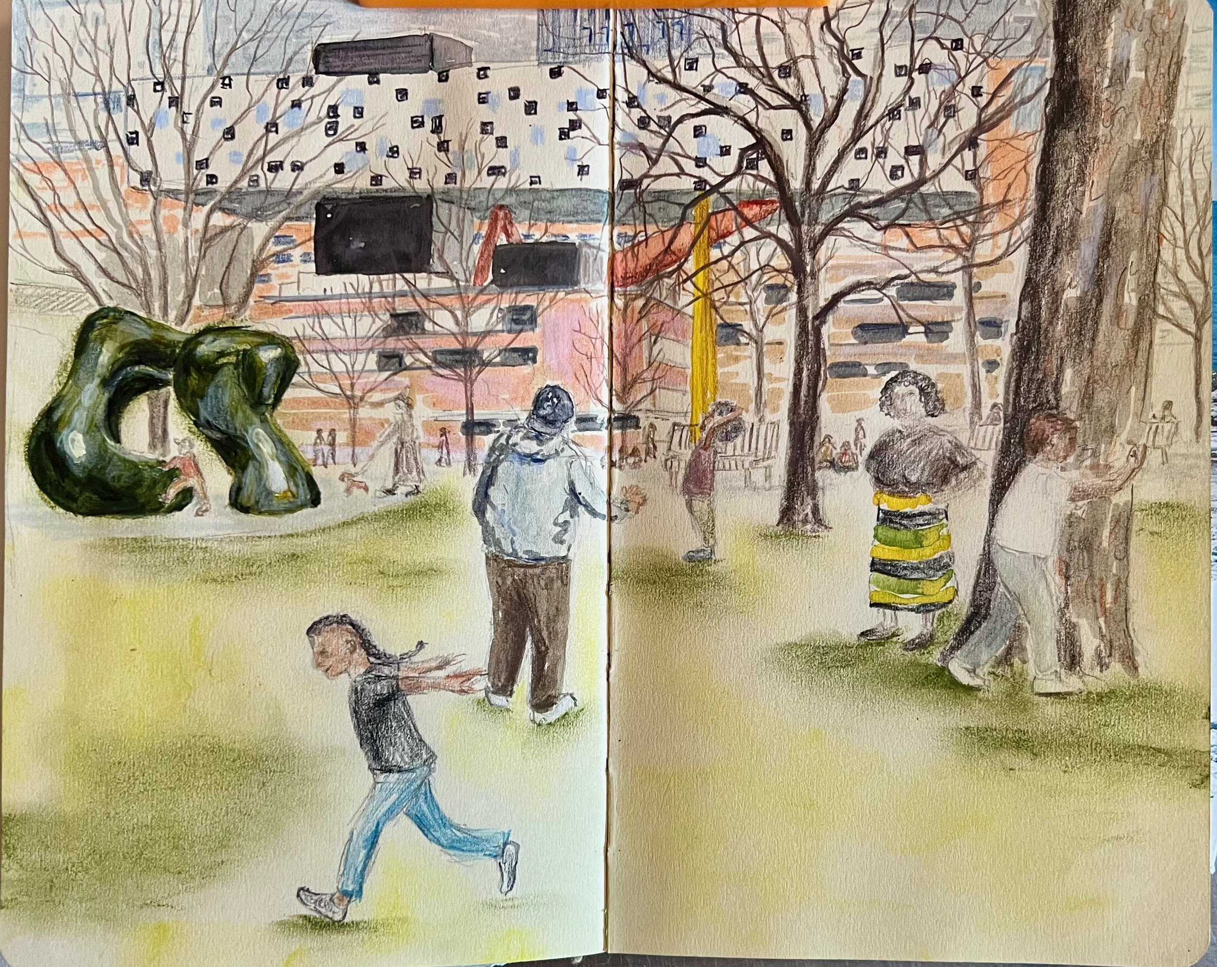 mixed media on paper