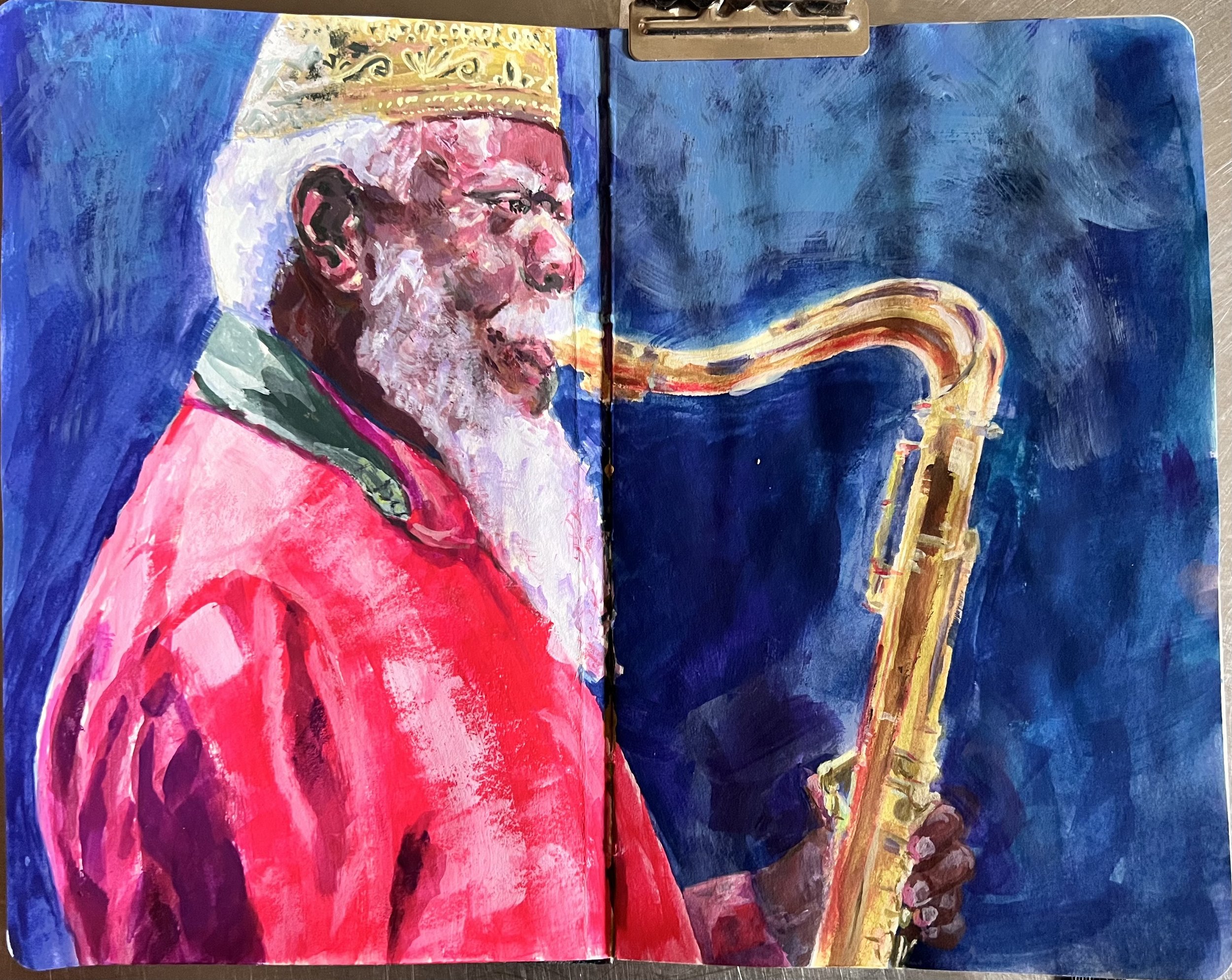 gouache on paper
