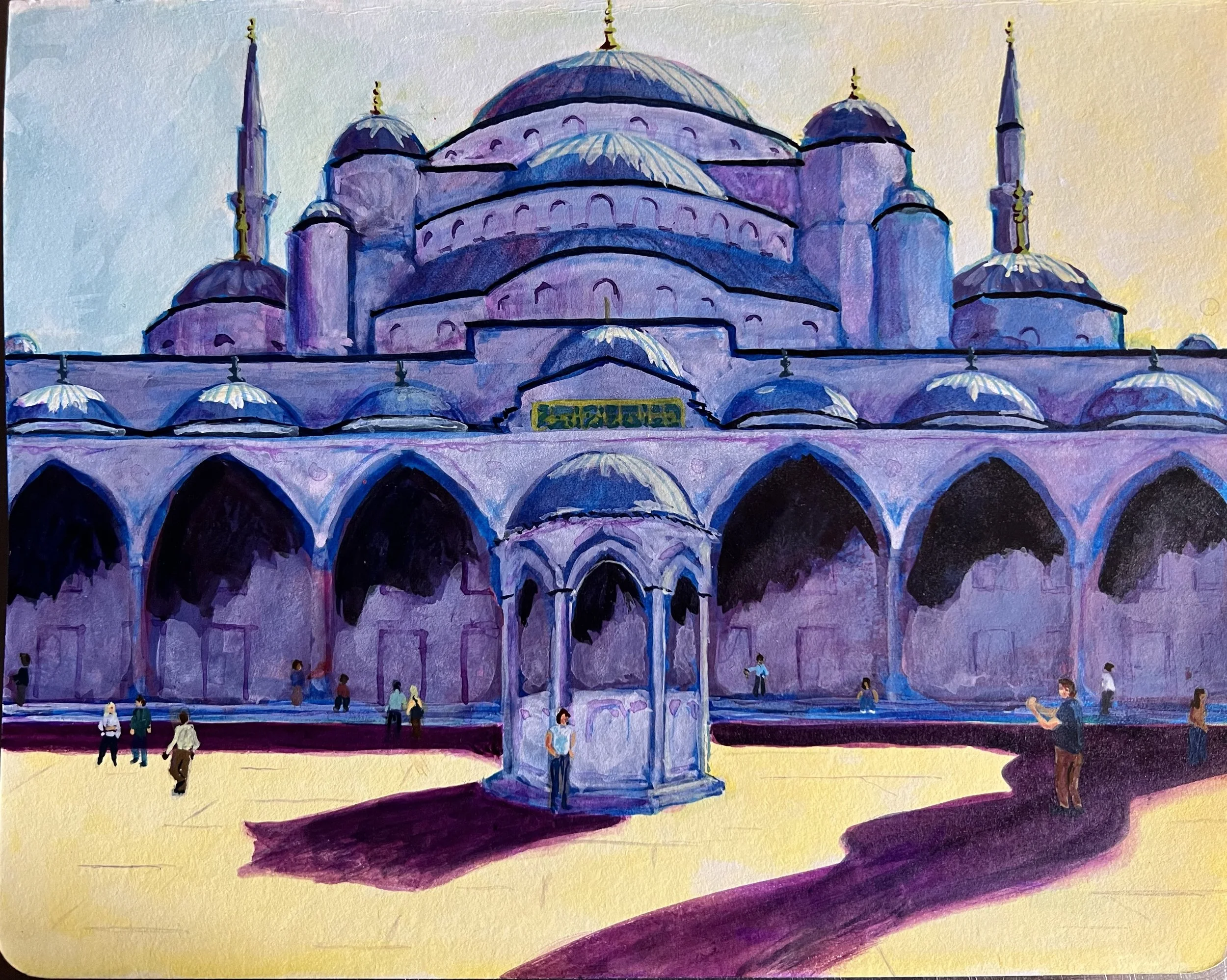 acrylic ink on paper