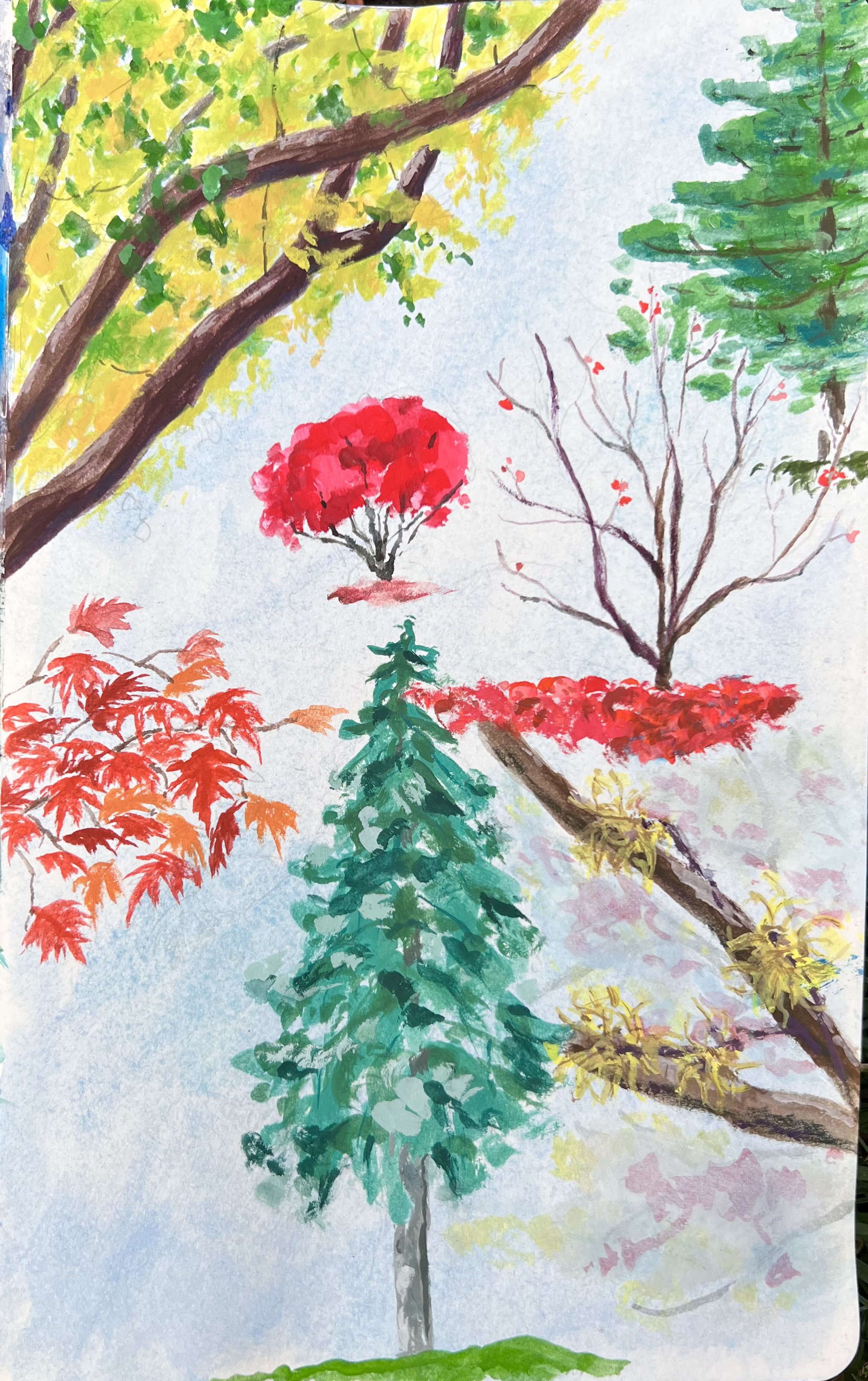 gouache on paper