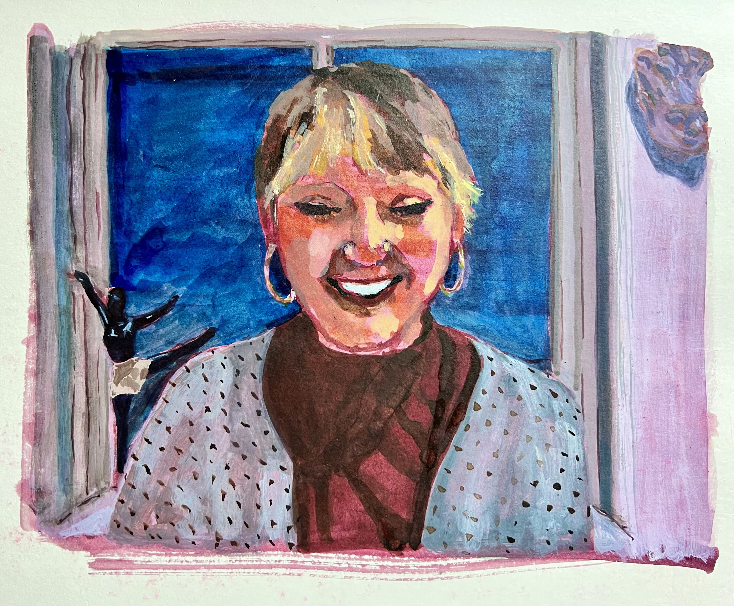 acrylic ink on paper