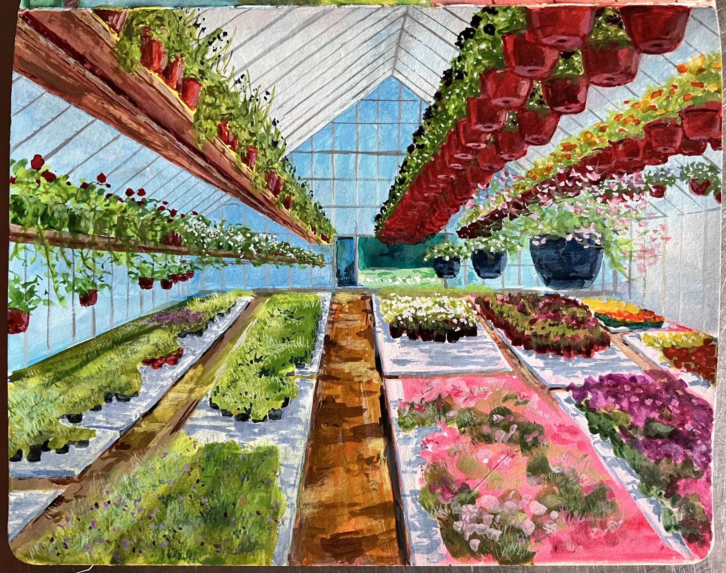 acrylic ink on paper