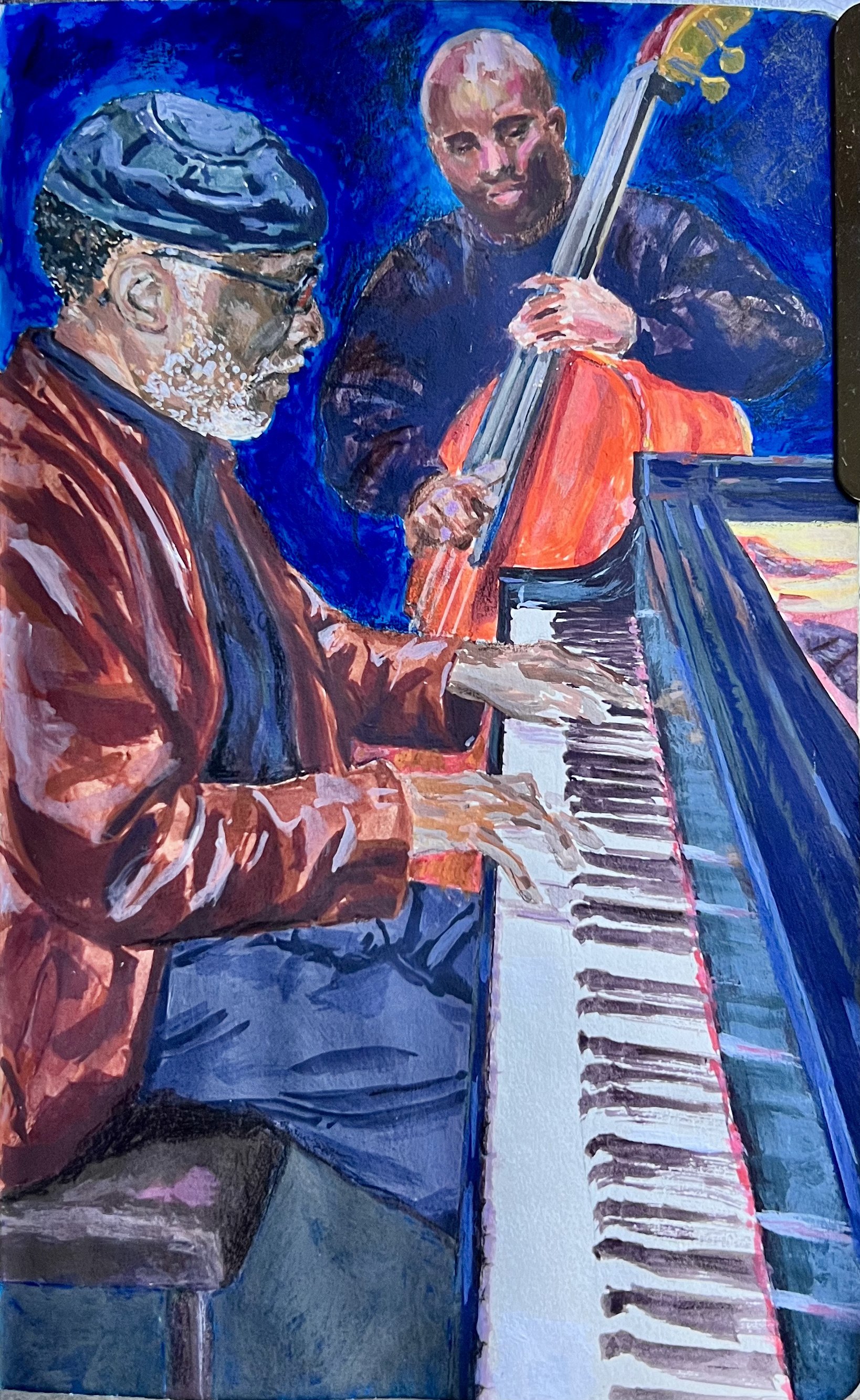 gouache on paper