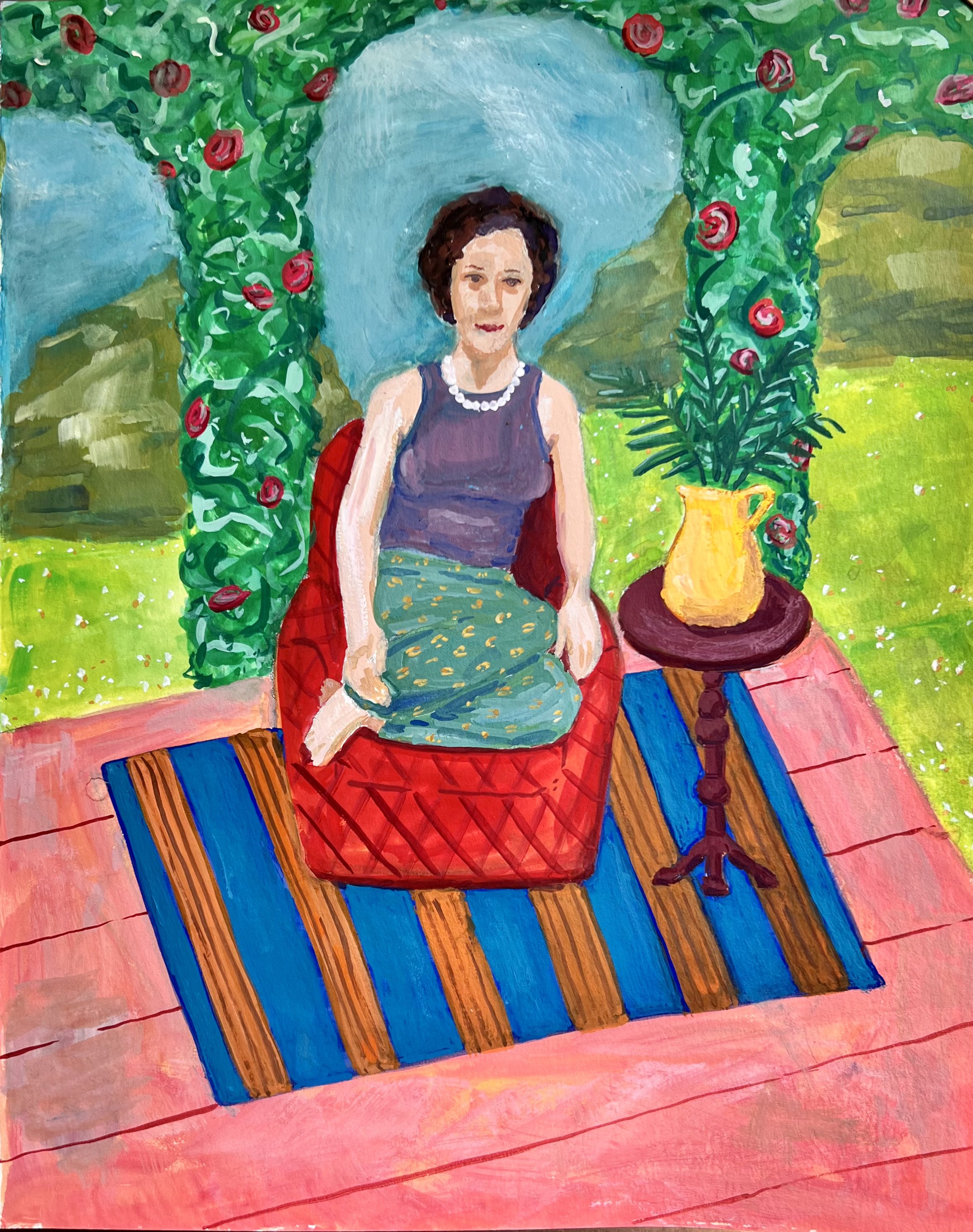 gouache on paper