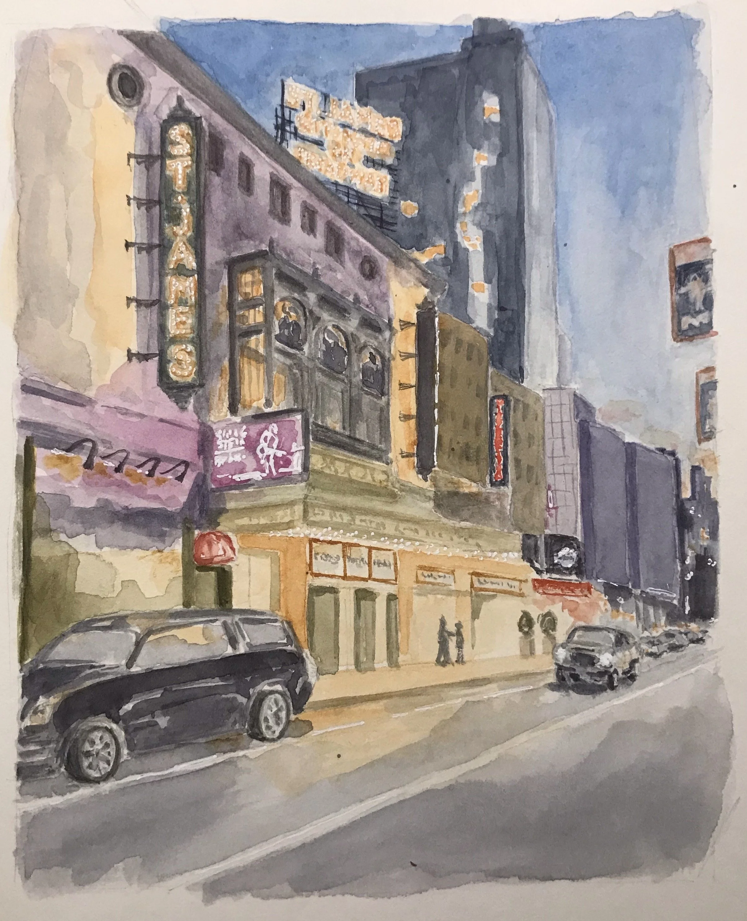 watercolour on paper