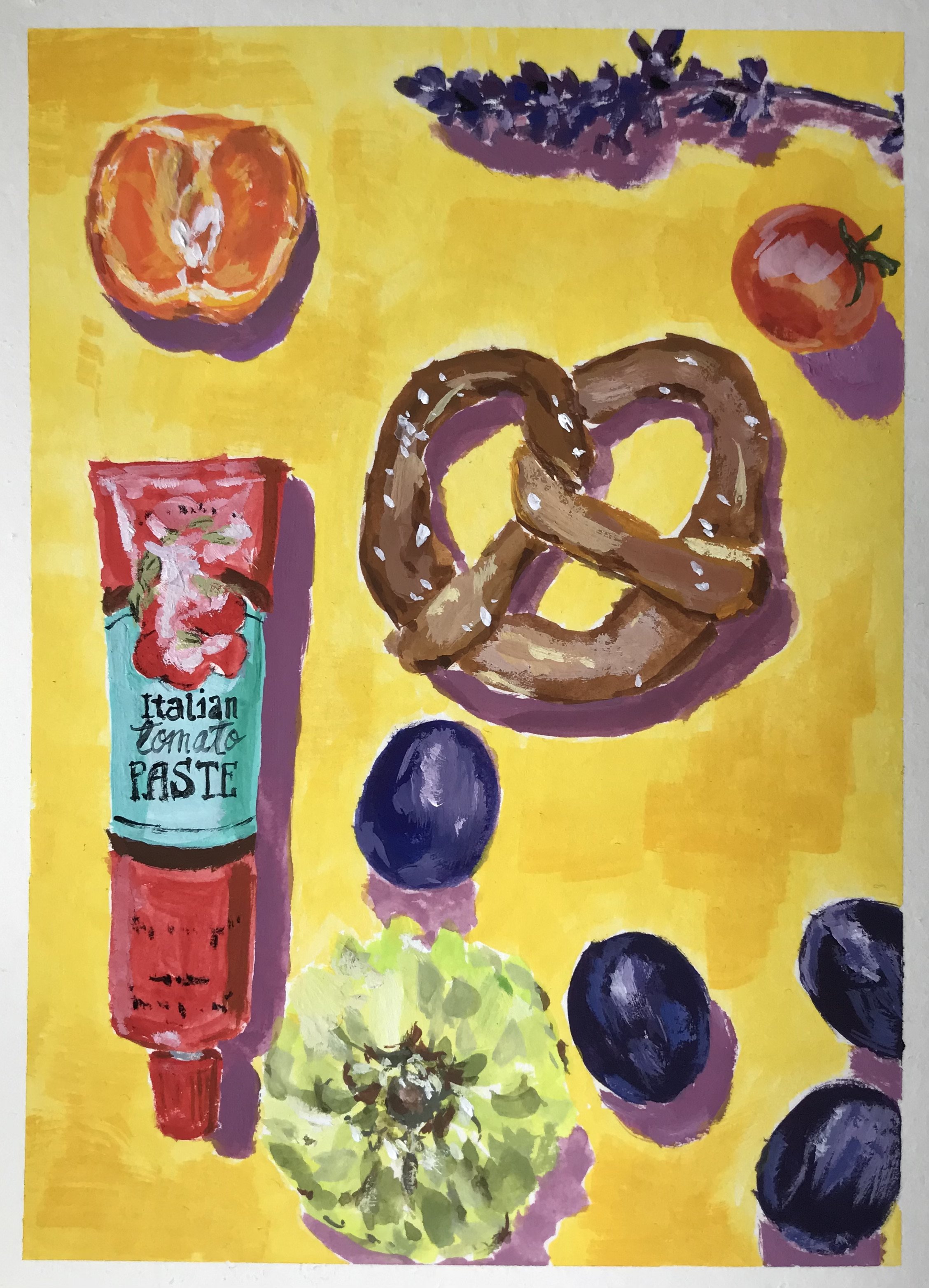 gouache on paper