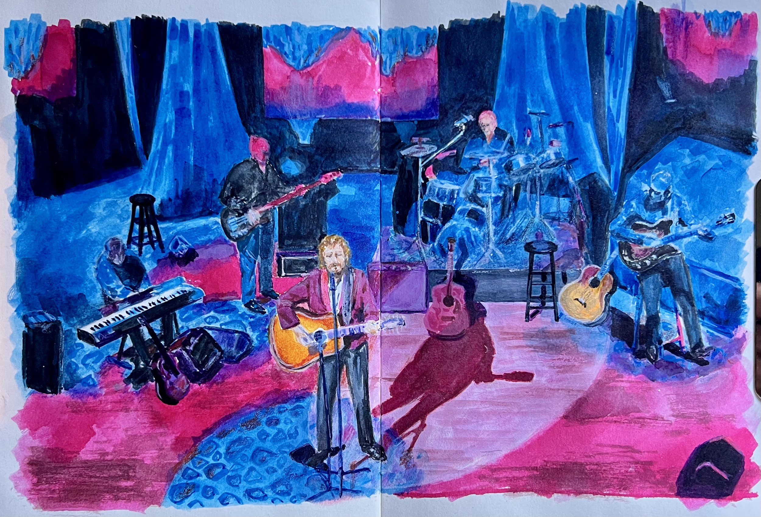 acrylic ink on paper