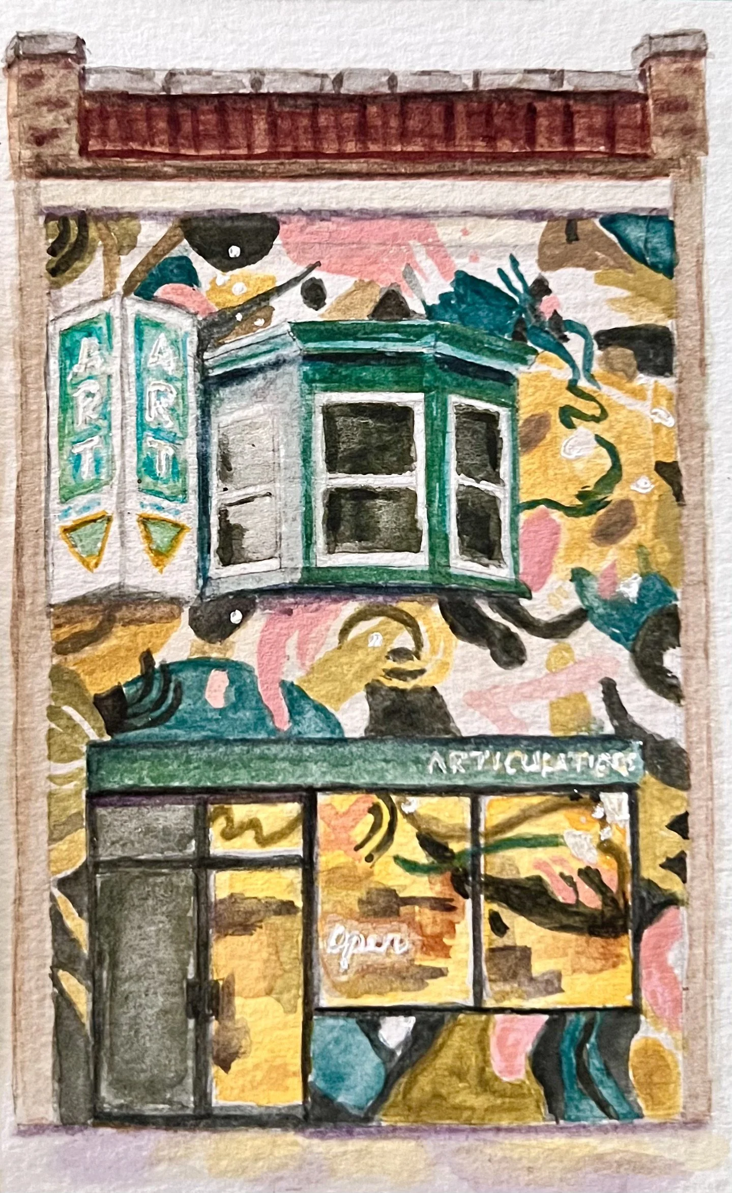 watercolour on paper