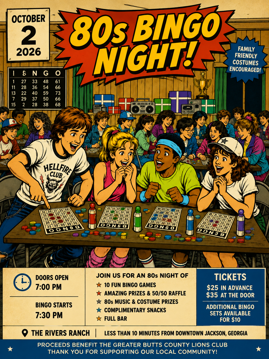 totally strange 80’s  Bingo Night