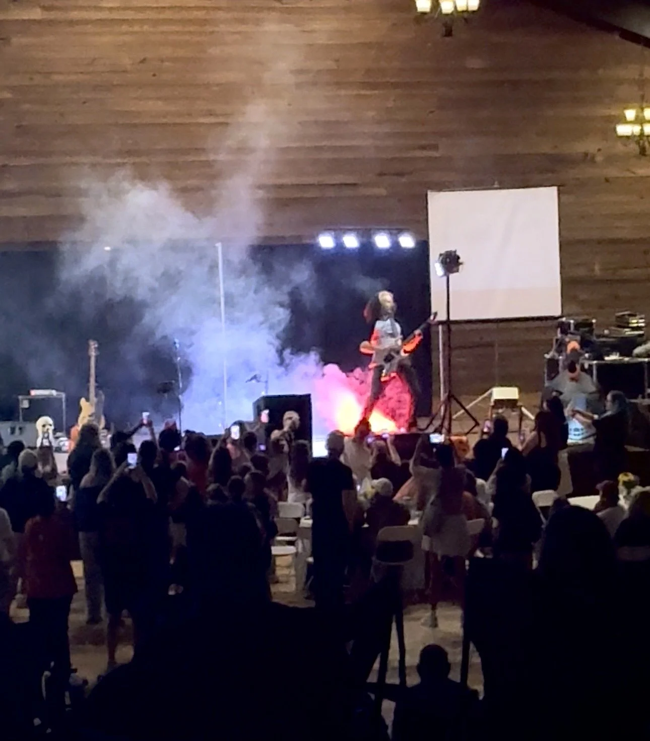 Aiden Fisher playing Metallica at the 80's concert at The Village of Indian Springs 