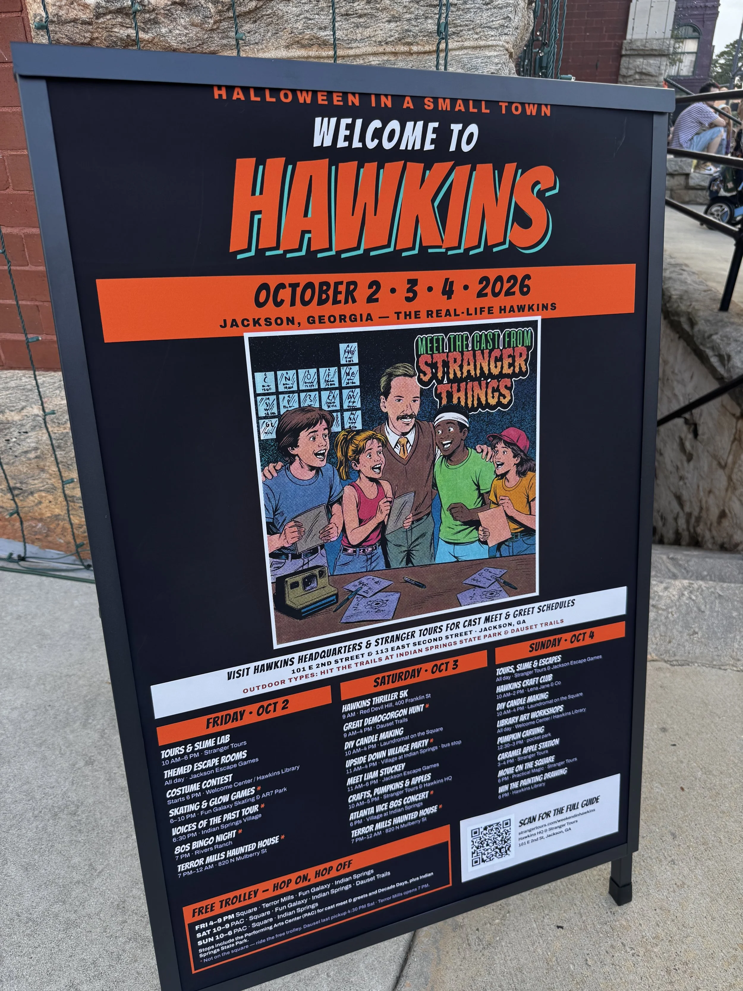 Three days of events, including Bingo themed for Stranger Things fans, Hikes for Demogorgons at Dauset Trails, 80's rollerskating, costume contest, tours and an 80's concert 