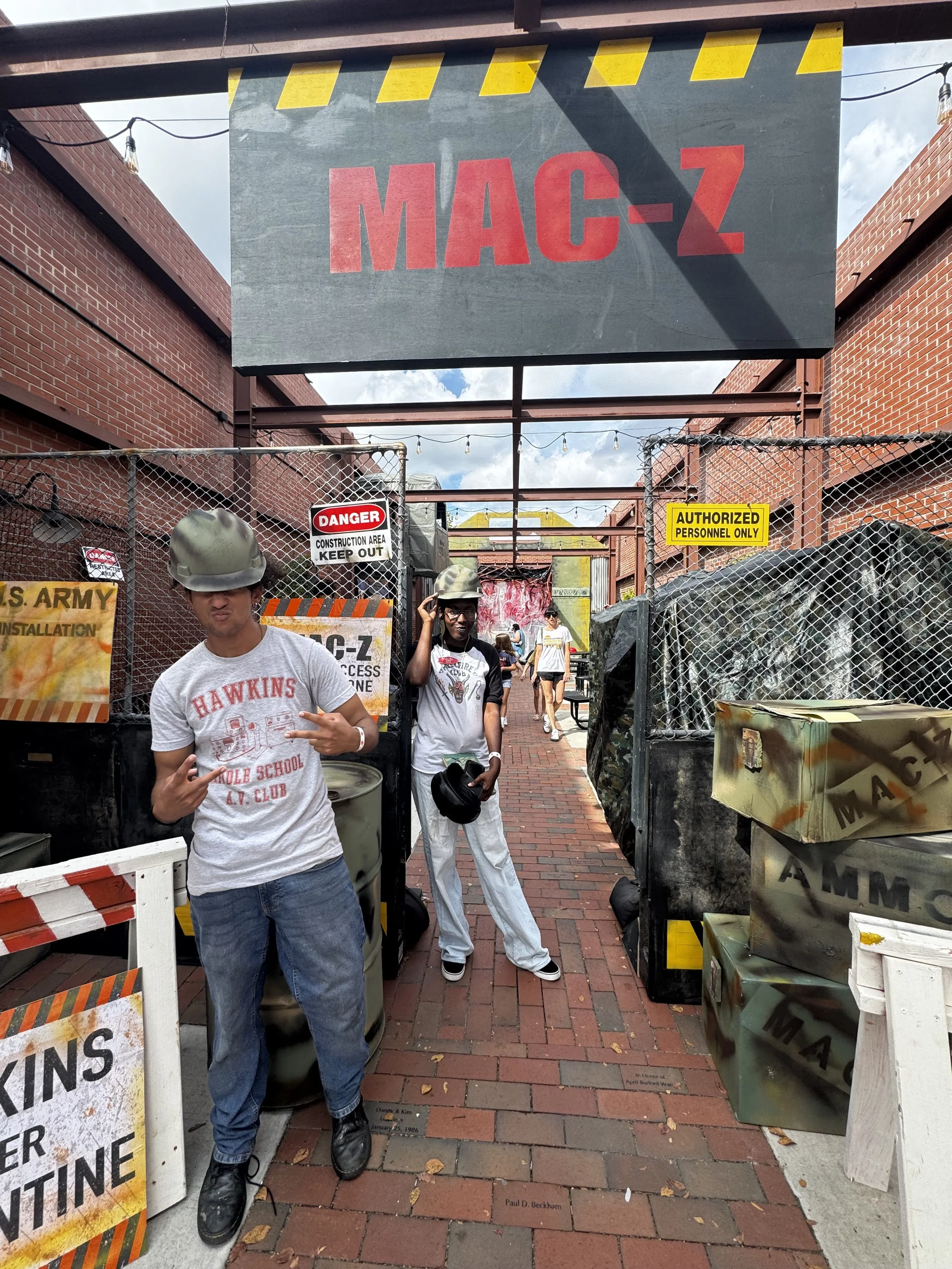 We created The Mac-Z here in Hawkins for fans to take photos with. Produced by the film students at Southern Crescent Technical College