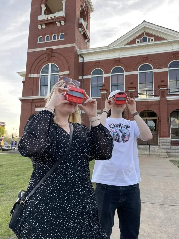 Retro viewfinder experience and Monster Map on Stranger Tours walking tour