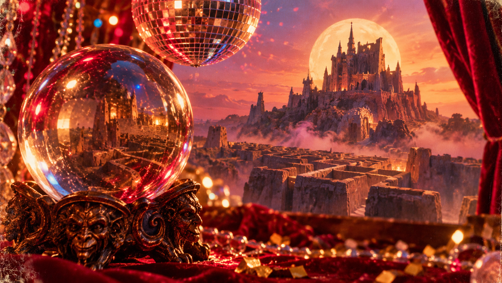New Years Day celebration with golden decorations