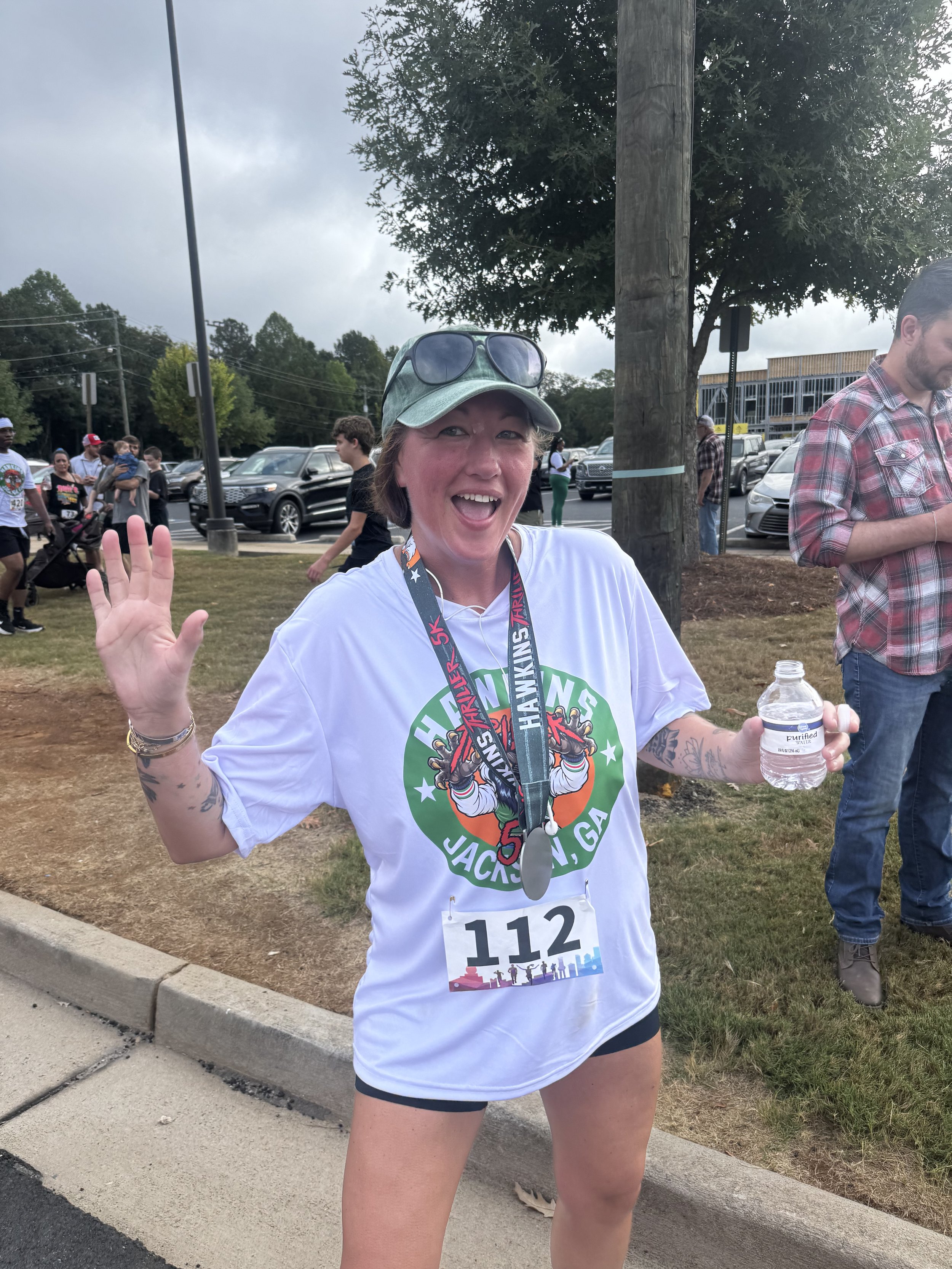 Runners received a tshirt and medal