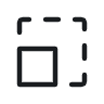 A minimalistic black square icon with rounded edges.