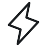 A stylized lightning bolt symbol.