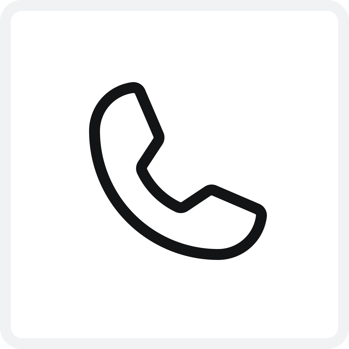 Icon of a telephone receiver.