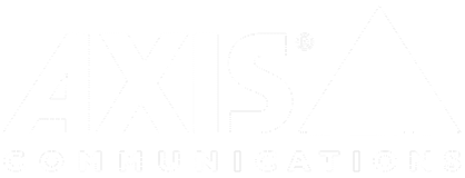 Logo of Axis Communications featuring the word 'AXIS' with a triangle symbol and the word 'Communications' underneath.
