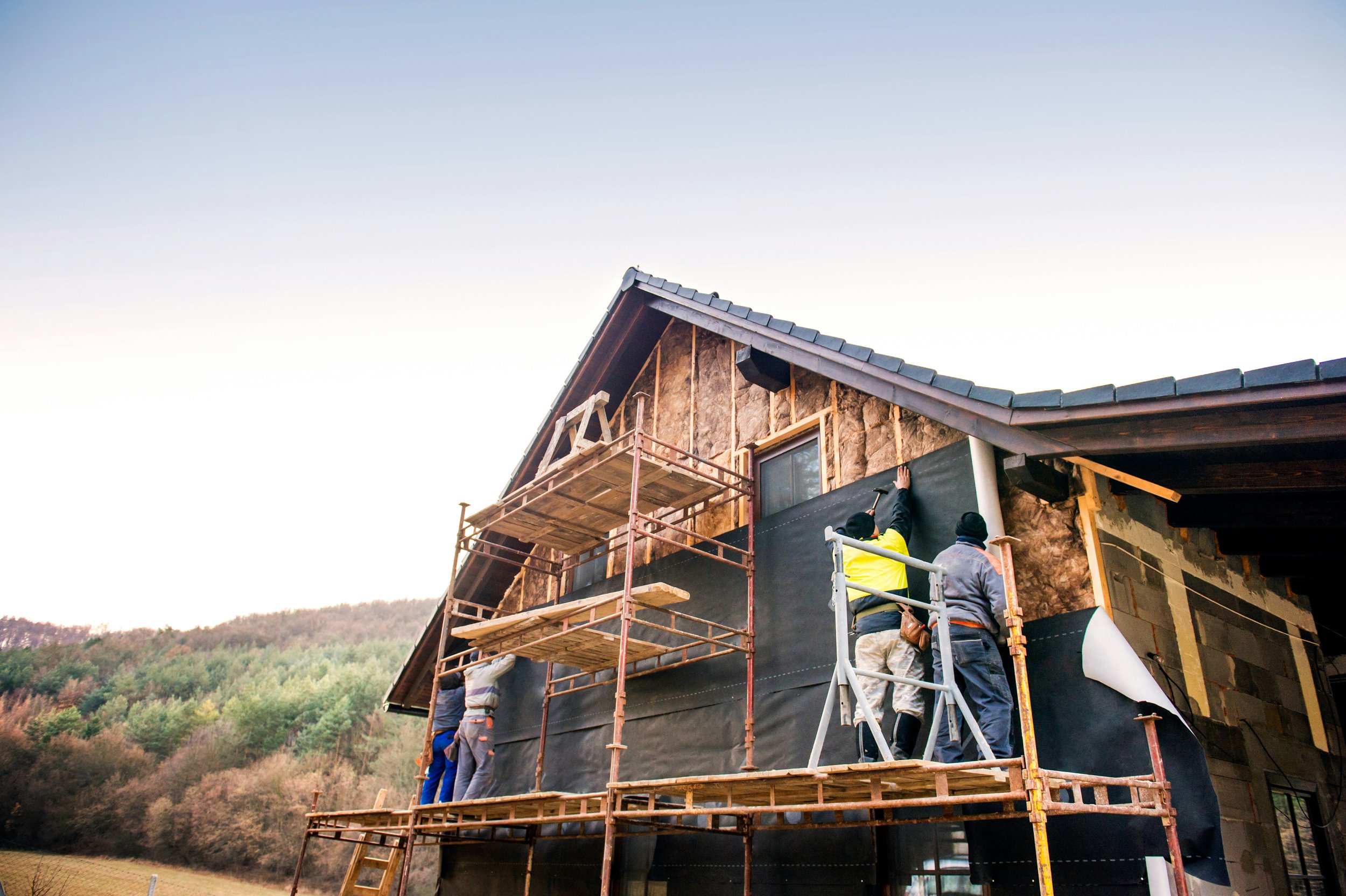 Rebuild house after forest fire
