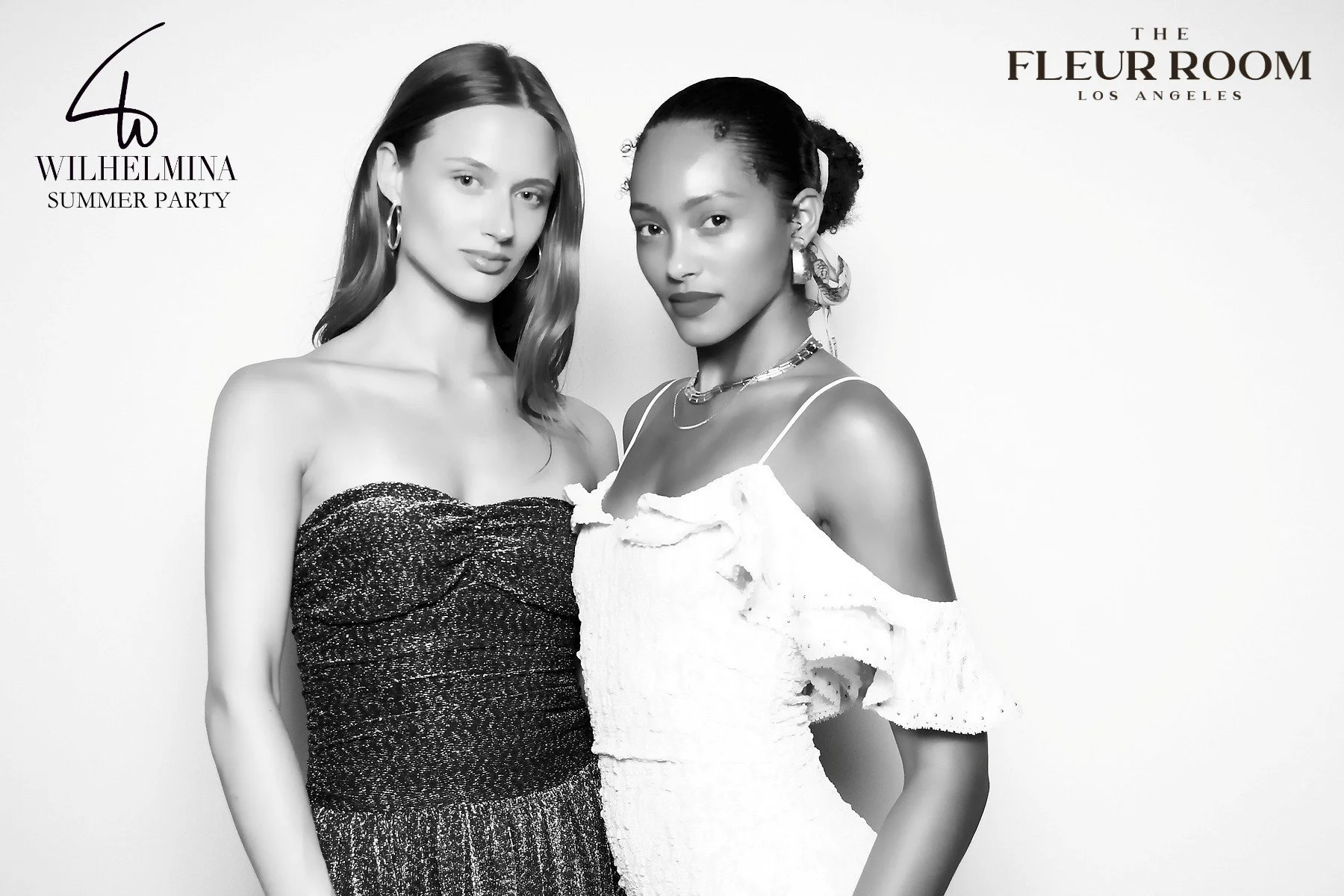 Black & white glam photo booth Woodland Hills, CA