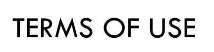 Text reading 'TERMS OF USE' in black font on a white background.