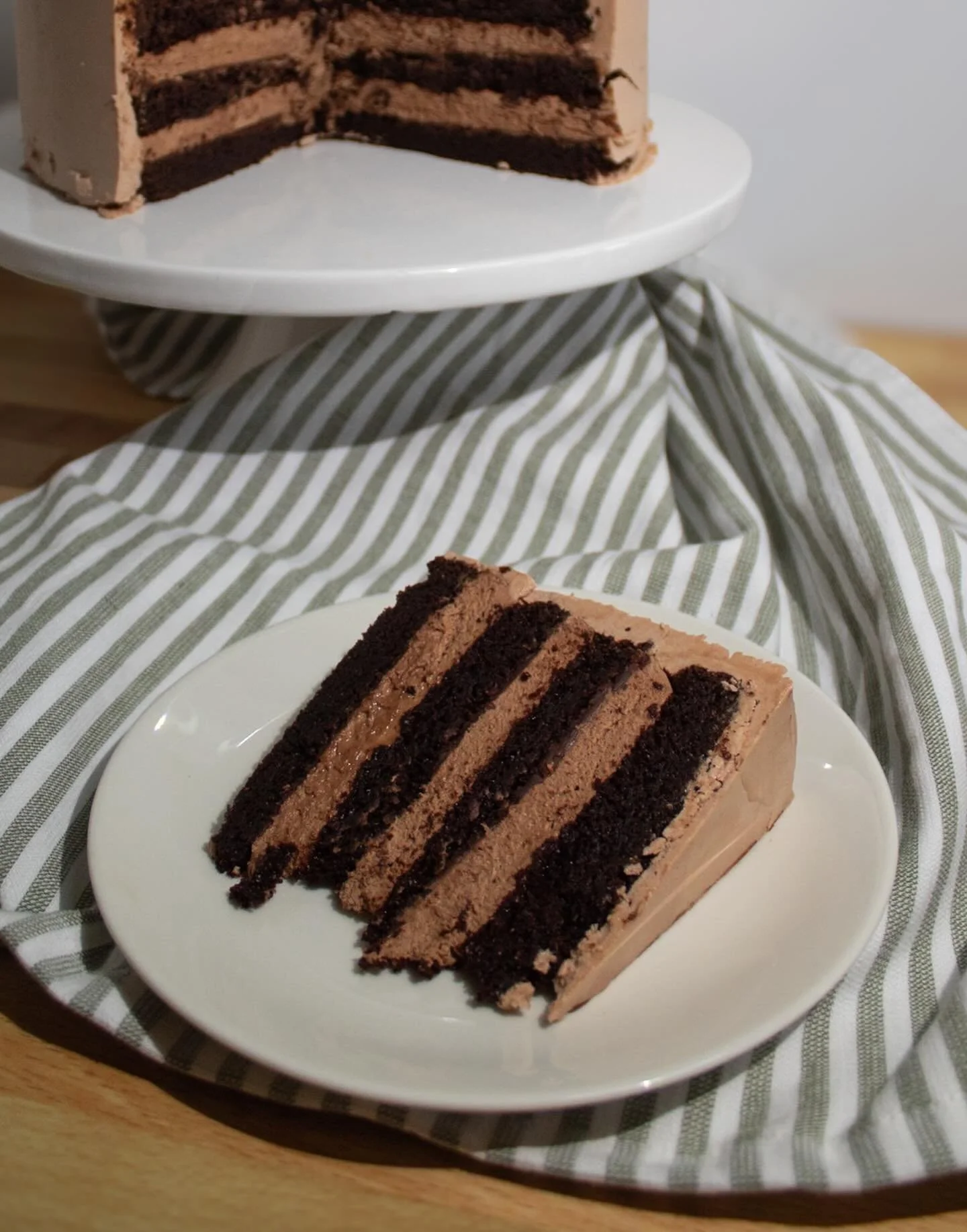 Get a slice of our new and improved chocolate cake this Saturday at our booth at the @wataugacountyfarmersmarket 🍫

Our chocolate cake features layers of soft, rich chocolate cake, a delectable, puddingy chocolate mousse (that I personally could eat