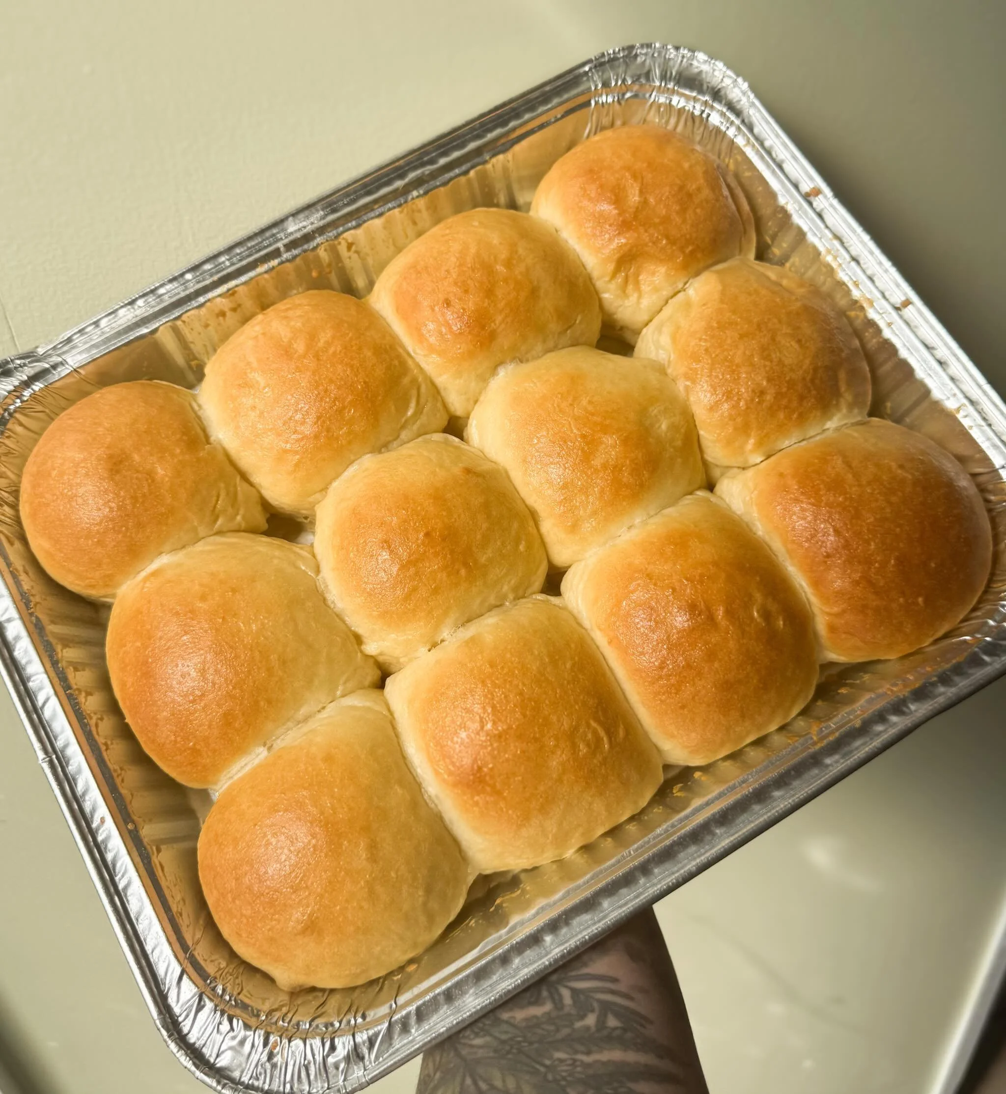 ‼️NEW PRODUCT ALERT - yeast rolls! 🌾

Get a pack of 12 of our soft, fluffy yeast rolls for $10 this Saturday at the market! @wataugacountyfarmersmarket