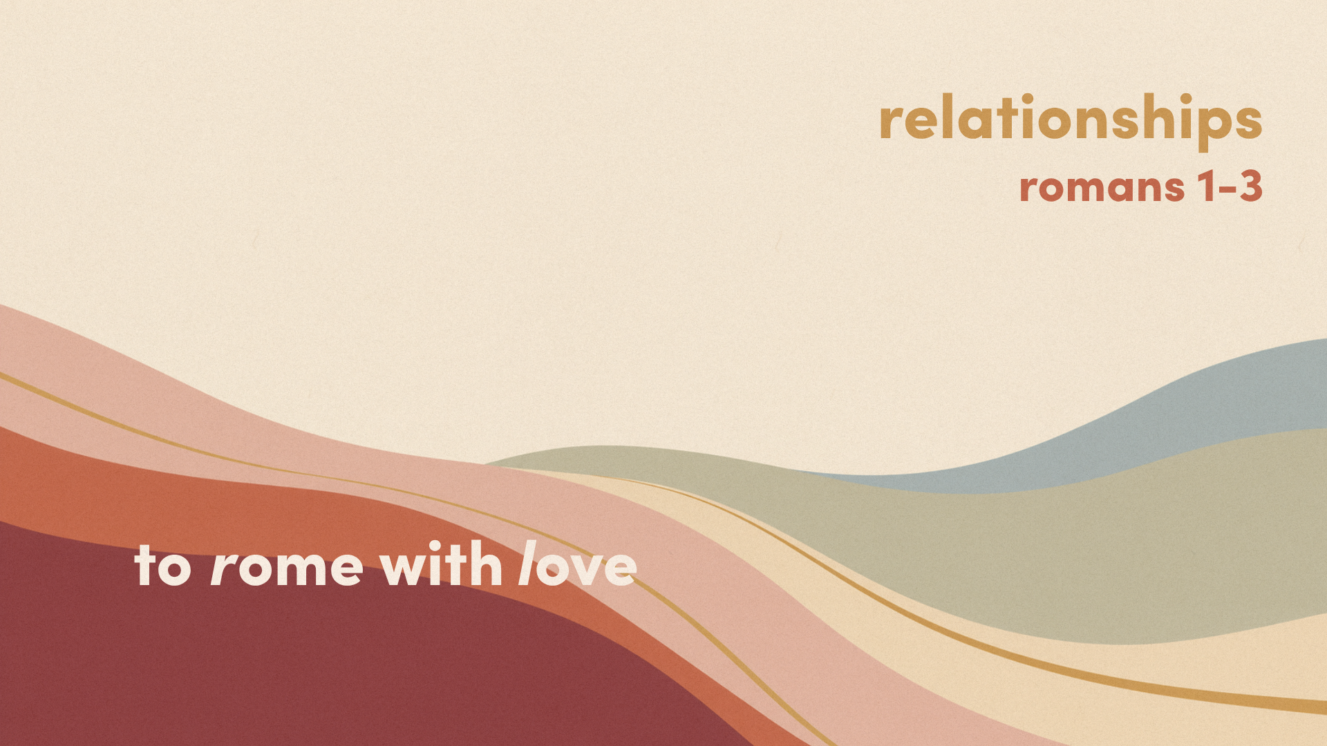 Relationships Part 1: When Love Turns Inward