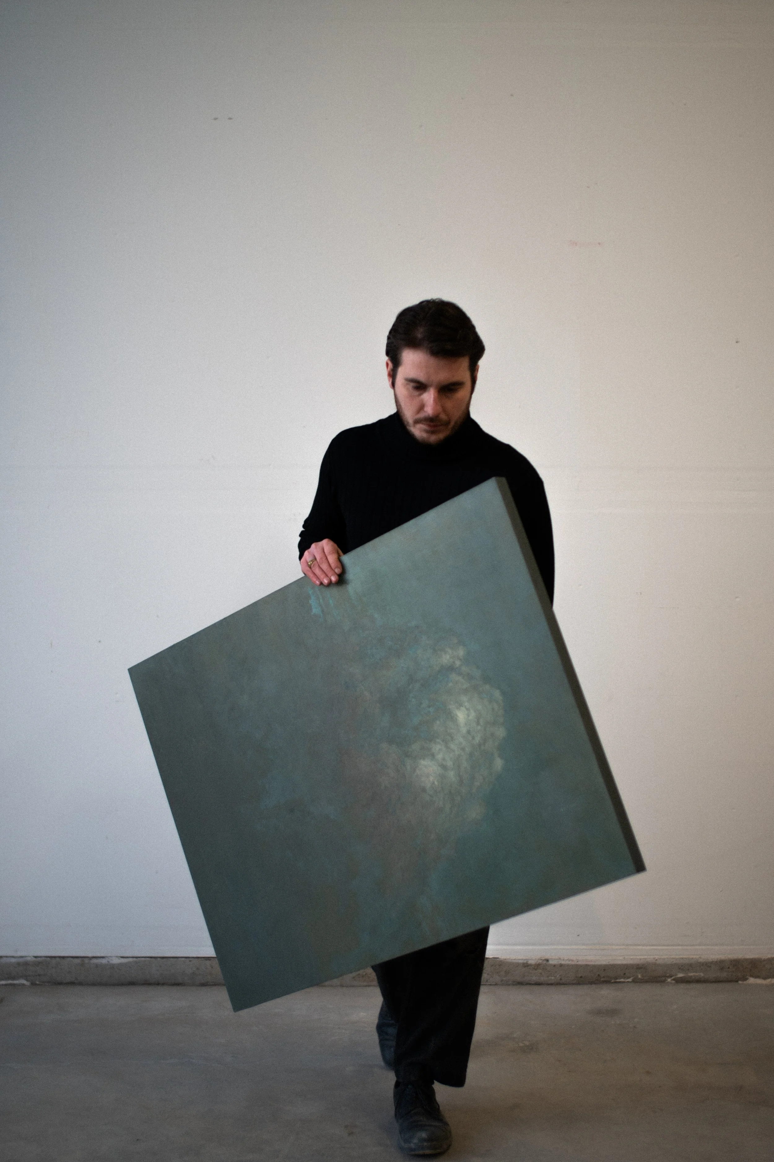 Austin Frantz Frantz watch artwork original oil painting cloudscape