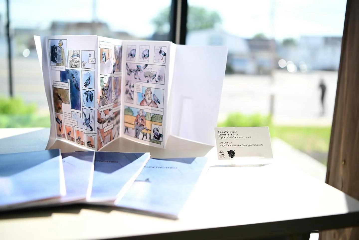 &ldquo;Unlimited Sequence&rdquo; is on display in ACM&rsquo;s literary corner through July 7th! Did you know that each of these original graphic novels are for sale?? For a small price, you are a supporting an artist from SMFA&rsquo;s Graphic Novel C