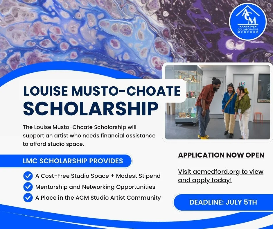 Did you know we have scholarship currently available? Awardees will receive a studio space in our building at NO COST! They will also receive a modest annual stipend and networking support to help reach new heights in their art career.

The deadline 
