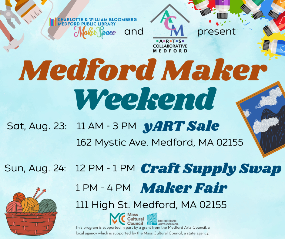 Medford Maker Weekend: yART sale!