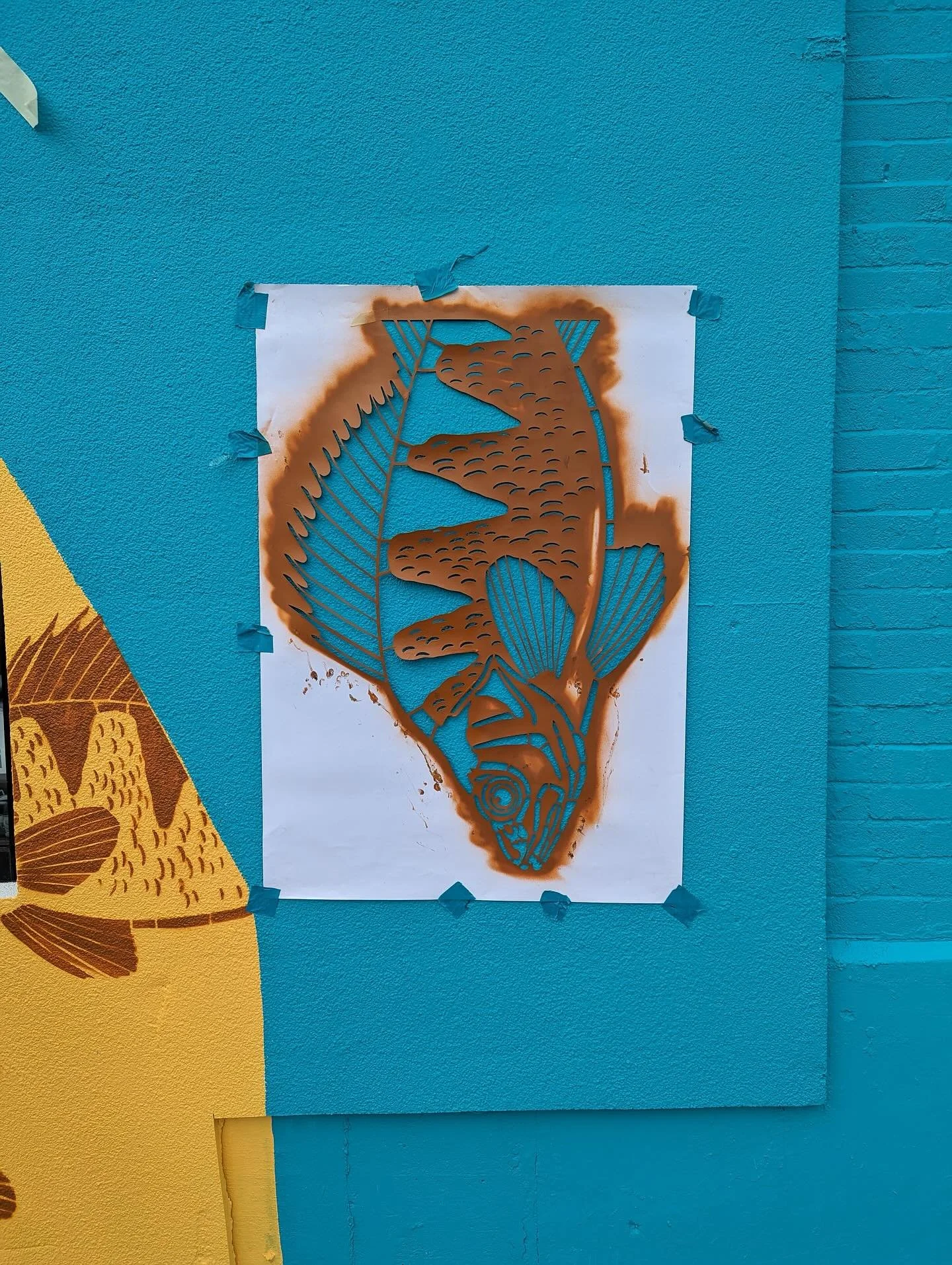 &iexcl;Vente! To celebrate our new mural, a public reception will take place at Arts Collaborative Medford on Saturday, November 15th from 1-3pm. The artists Nxn and Erre will be present with the stencils they used to create the wall, and the public 