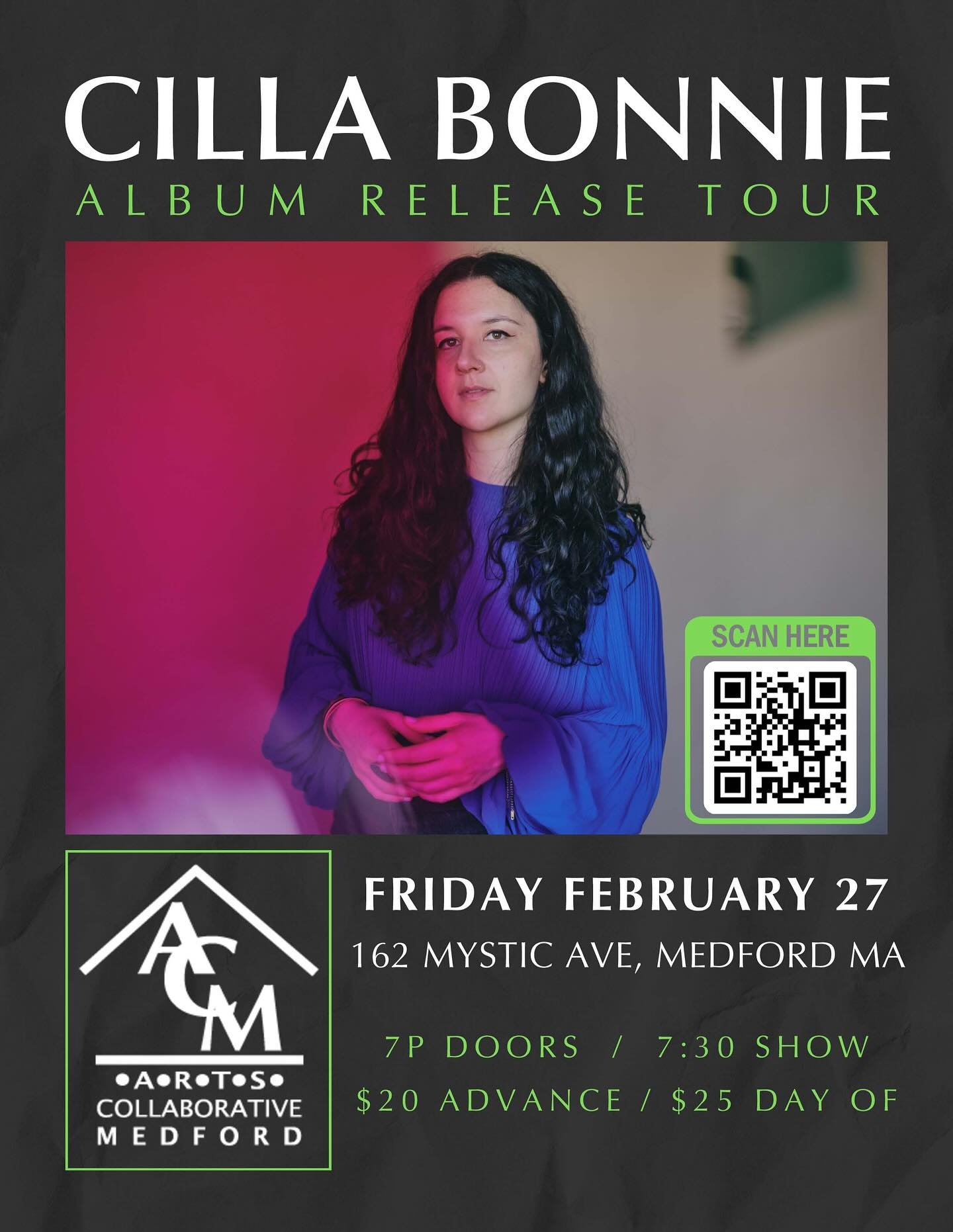 $20 in advance | $25 at door 

Join us for a celebratory evening to honor the release of Cilla Bonnie&rsquo;s newest full length album &lsquo;There For Me&rsquo;! Bonnie&rsquo;s music echoes her musical heroes with groovy r&amp;b-esque vibes and stru
